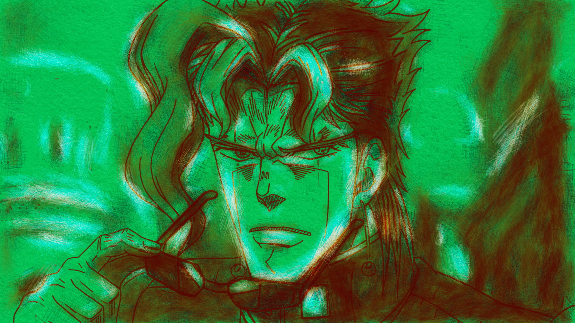 1080P, Anime, Jojos Bizarre Adventure, Noriaki Kakyoin, HD Wallpaper