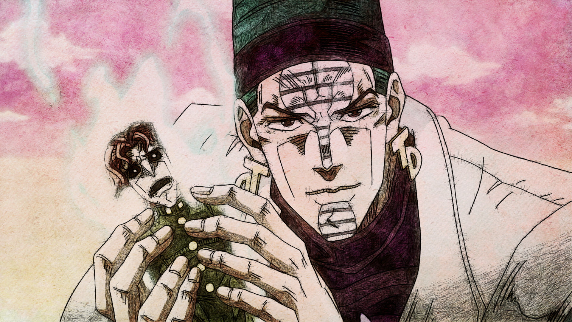 Noriaki Kakyoin, Jojos Bizarre Adventure, Terence T. Darby, Anime, 1080P, HD Wallpaper