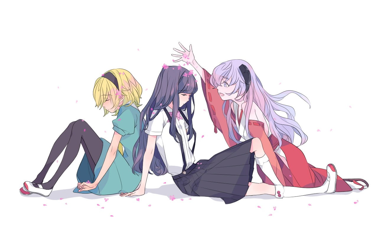 togetherness, Higurashi No Naku Koro Ni, representation, copy space, 720P, Furude Hanyuu, lifestyles, nature, studio shot, indoors, leisure activity, multi colored, HD Wallpaper