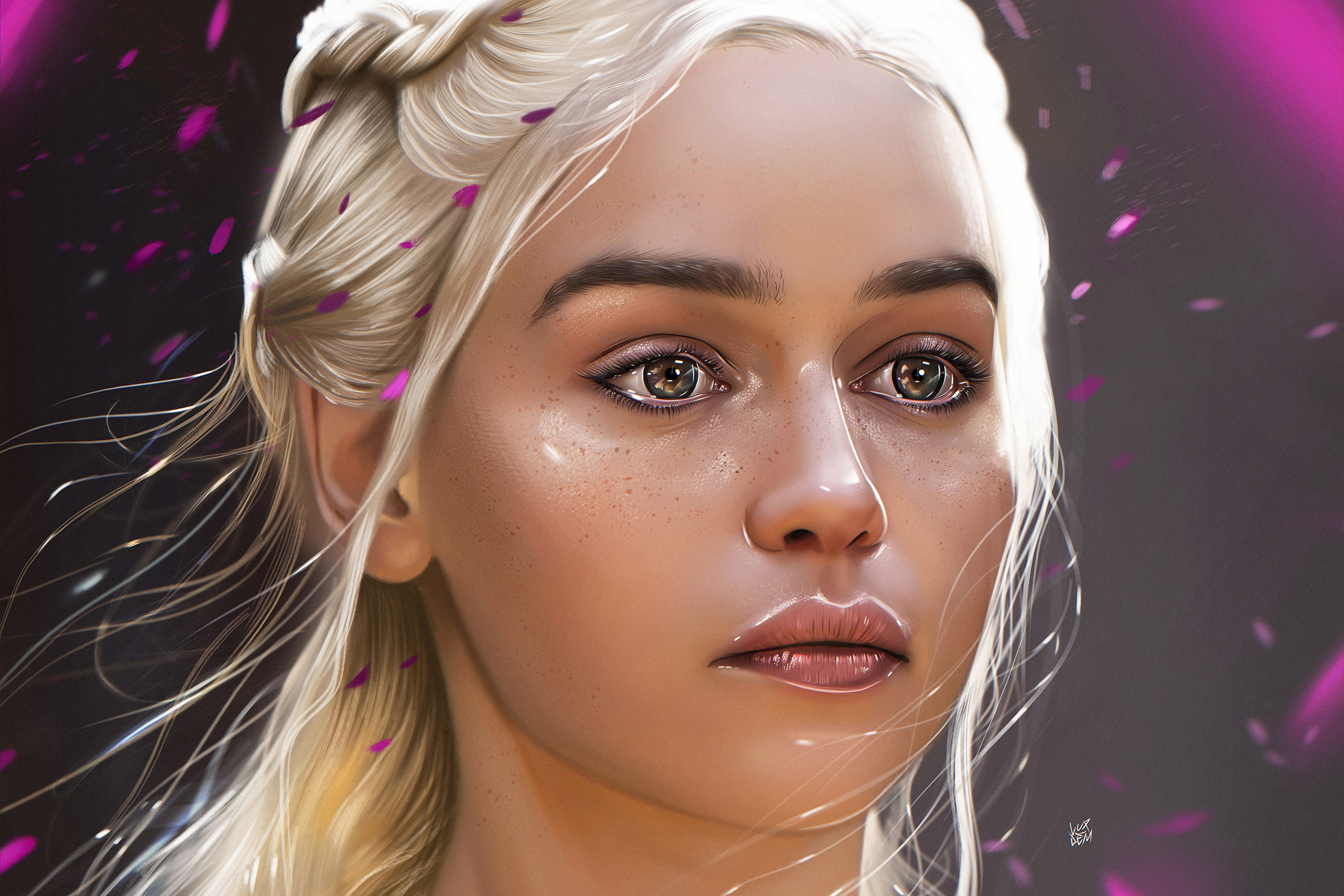 art, fan, 4K, khaleesi, HD Wallpaper
