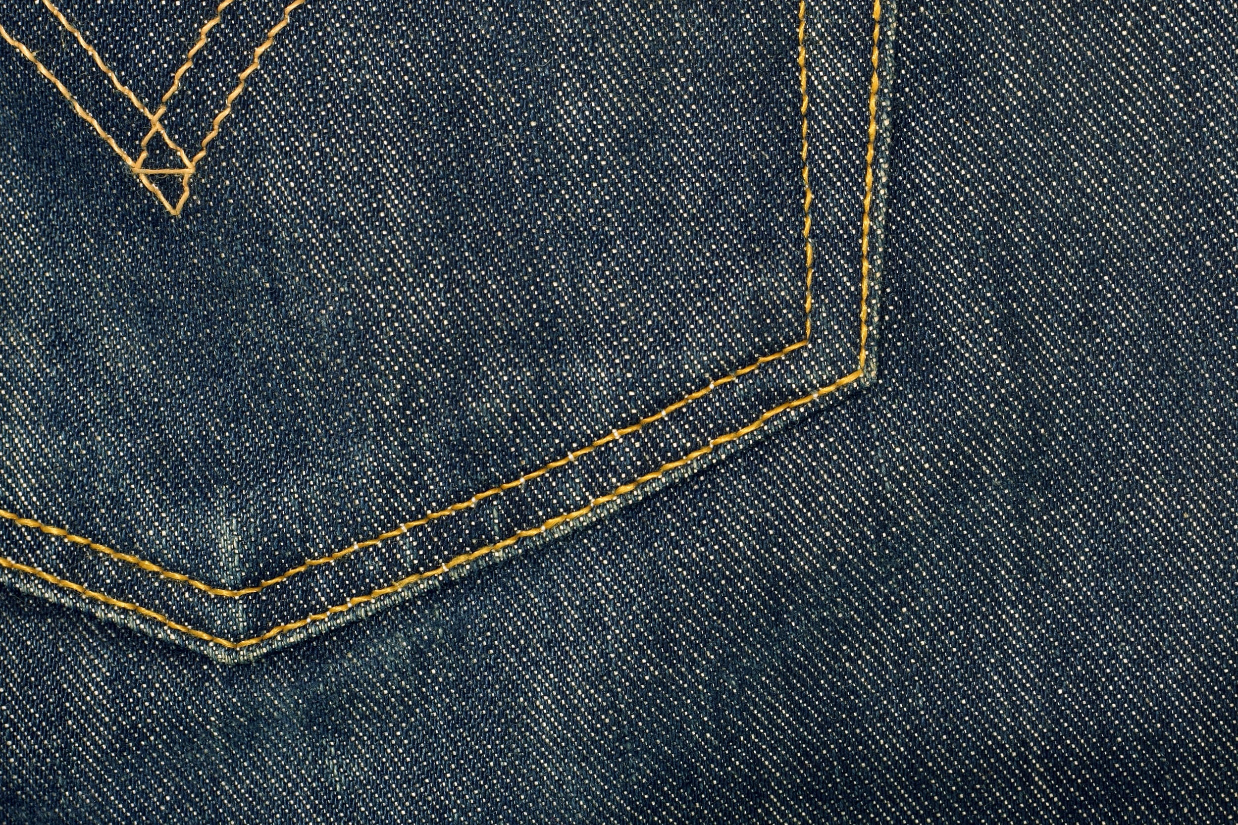 Texture, embroidery, textile, seam, full frame, blue, Fabric, backgrounds, still life, studio shot, pocket, trouser pocket, fashion, close-up, pattern, HD Wallpaper