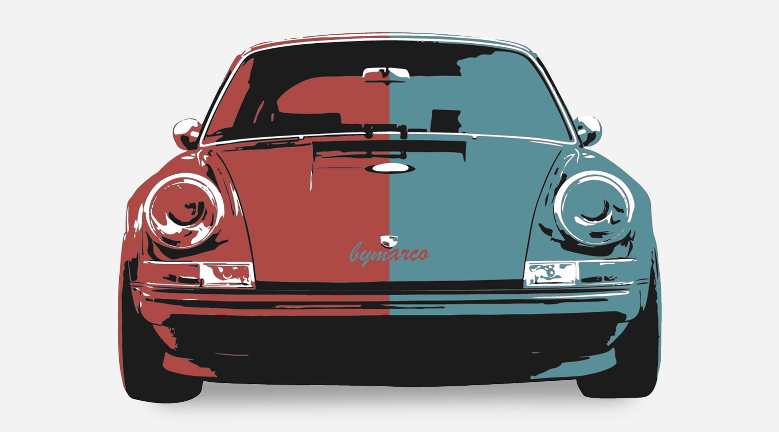 car, Porsche, 720P, Porsche Carrera 4, illustration, artwork, HD Wallpaper
