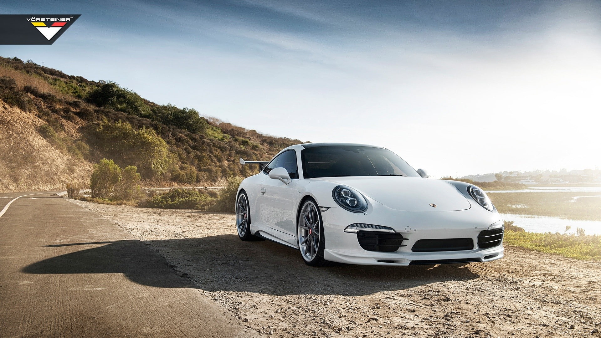 porsche 911 carrera s porsche carrera 4 car white cars beach, 1080P, HD Wallpaper