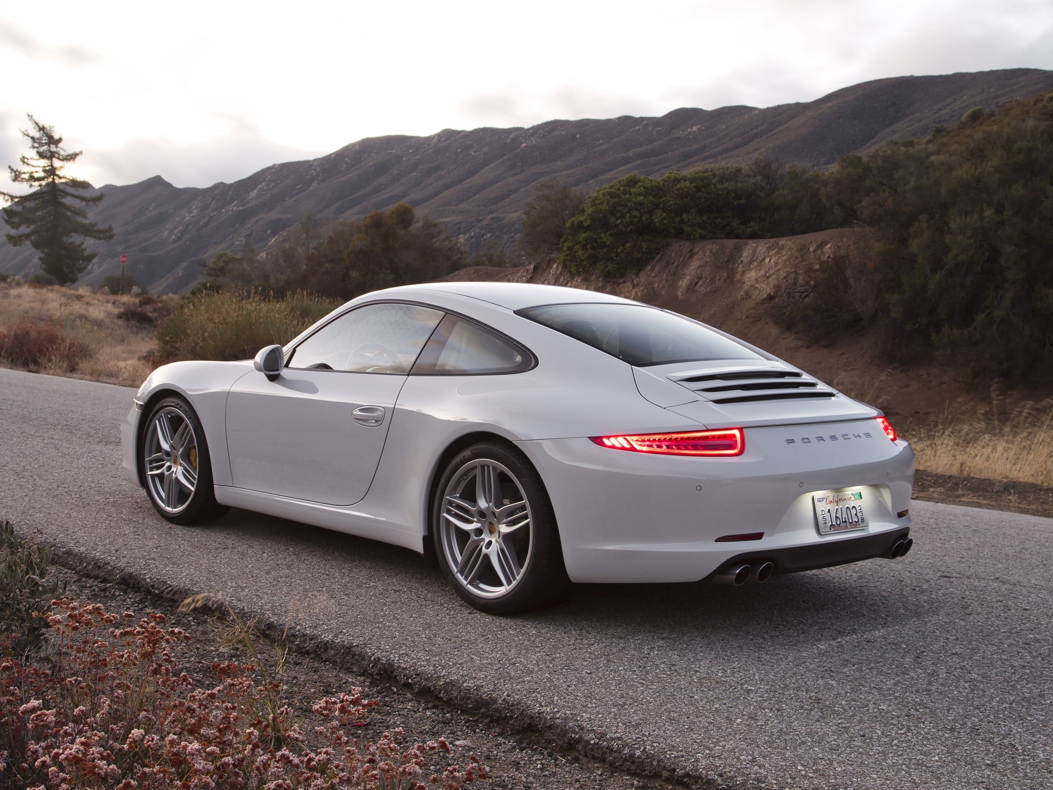 Carrera, Carrera S, 911, red, mountain, car, nature, US-spec, outdoors, 991, mode of transportation, land vehicle, beauty in nature, transportation, day, HD Wallpaper