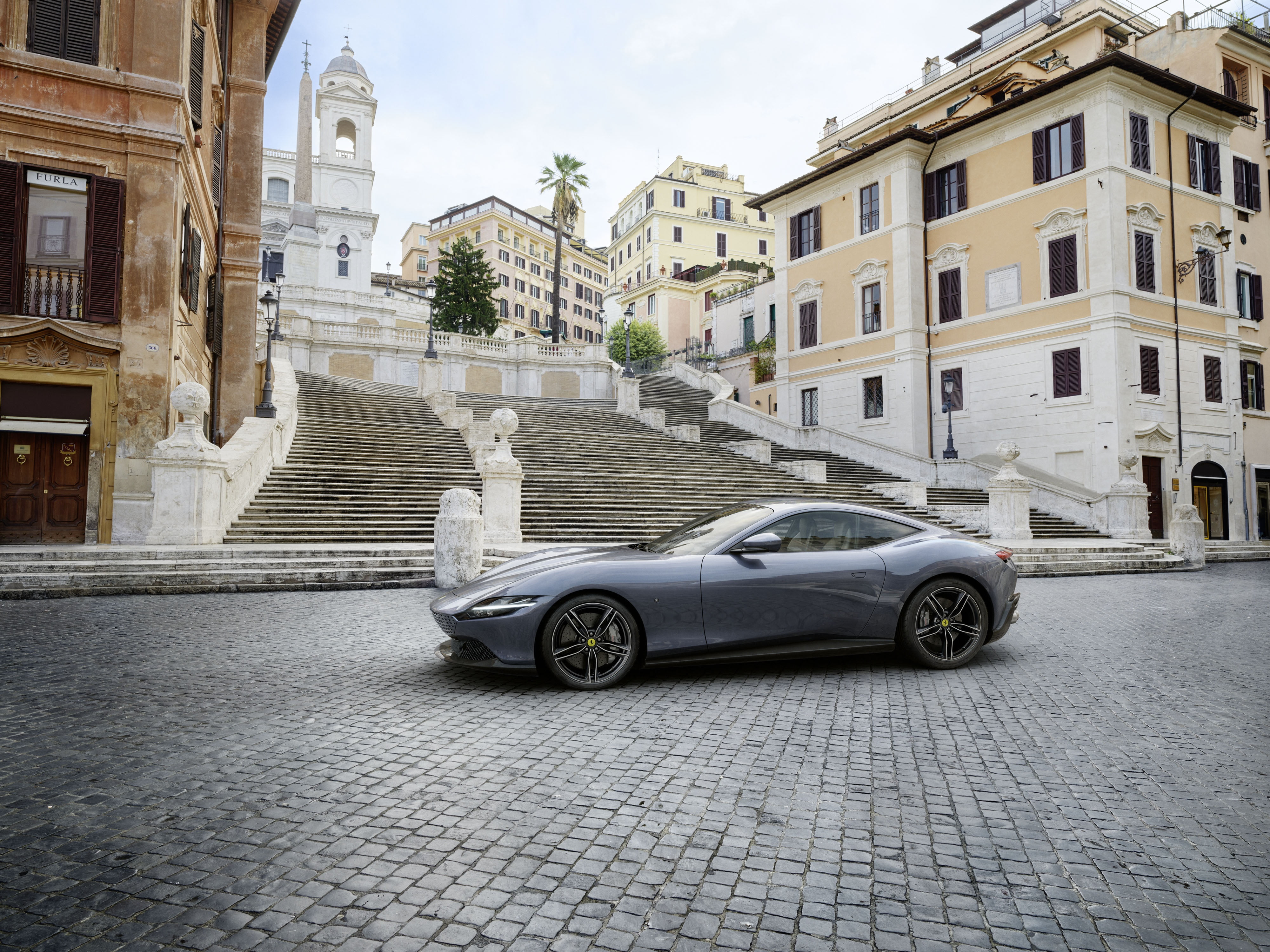 Ferrari, Sport Car, 4K, Silver Car, Ferrari Roma, Vehicle, Car, Supercar, HD Wallpaper