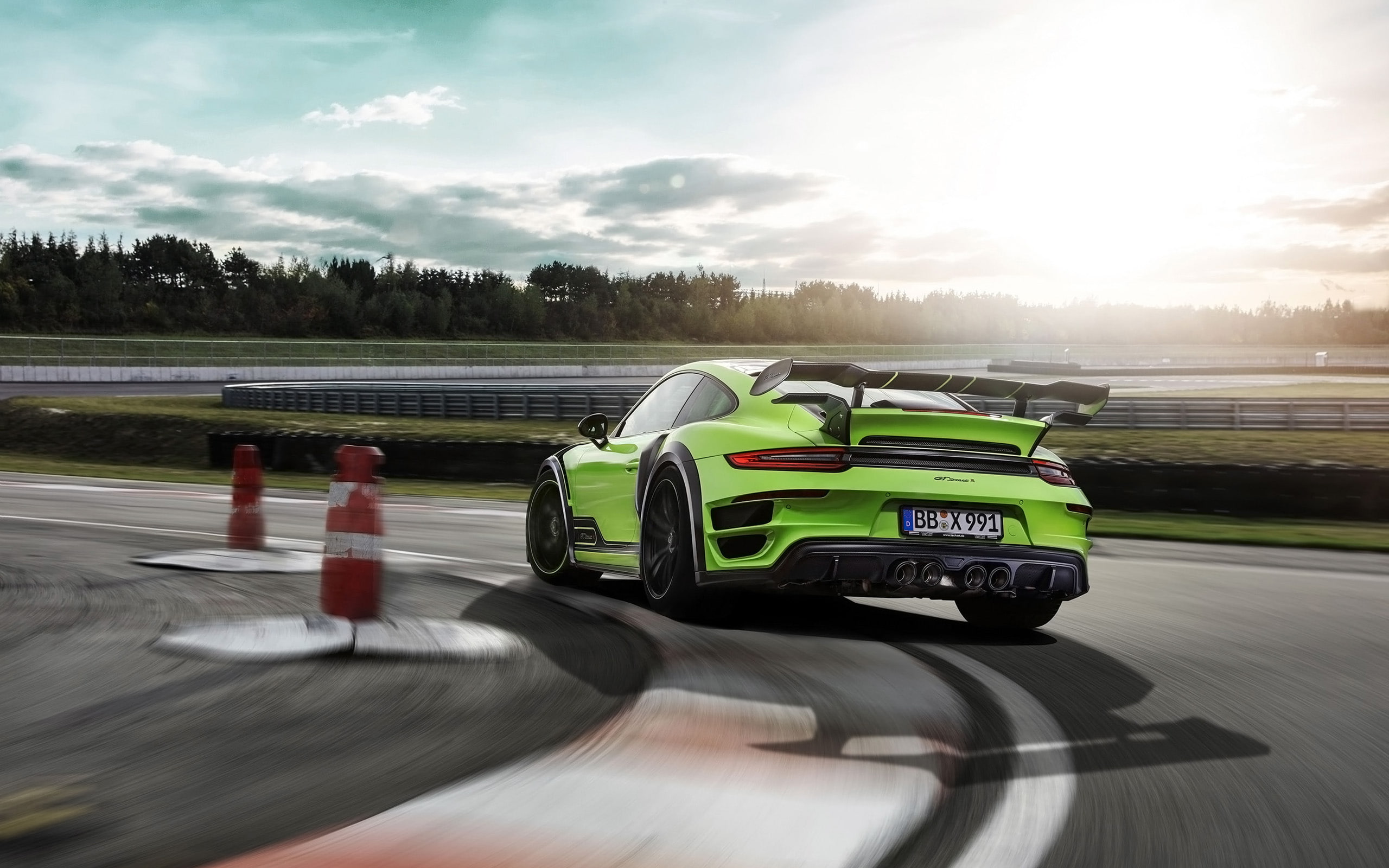 2K, Rear view, TechArt, Porsche 911 Turbo GTstreet R, HD Wallpaper