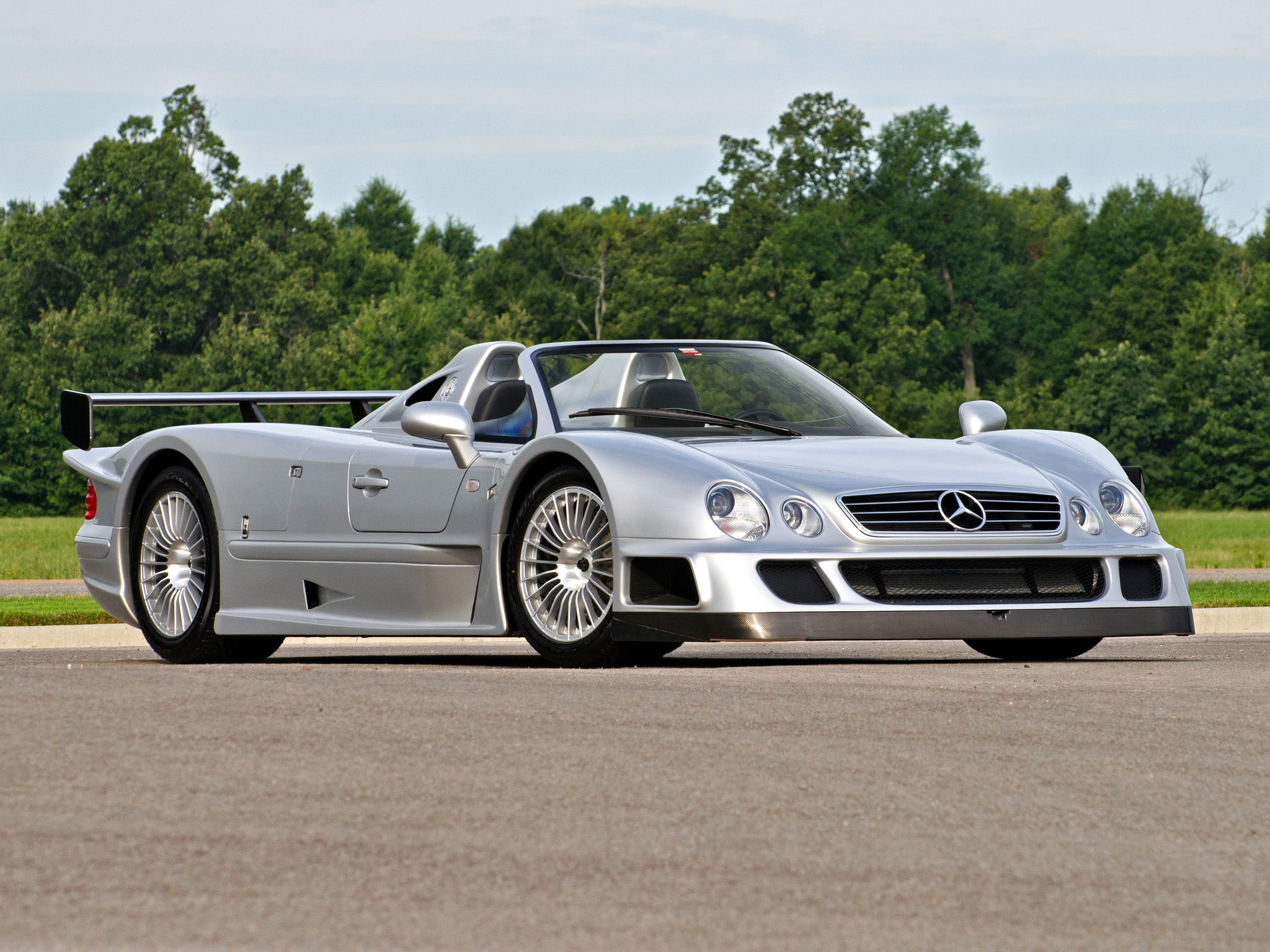 benz, amg, 2002, clk, roadster, supercars, mercedes, gtr, supercar, 1080P, HD Wallpaper