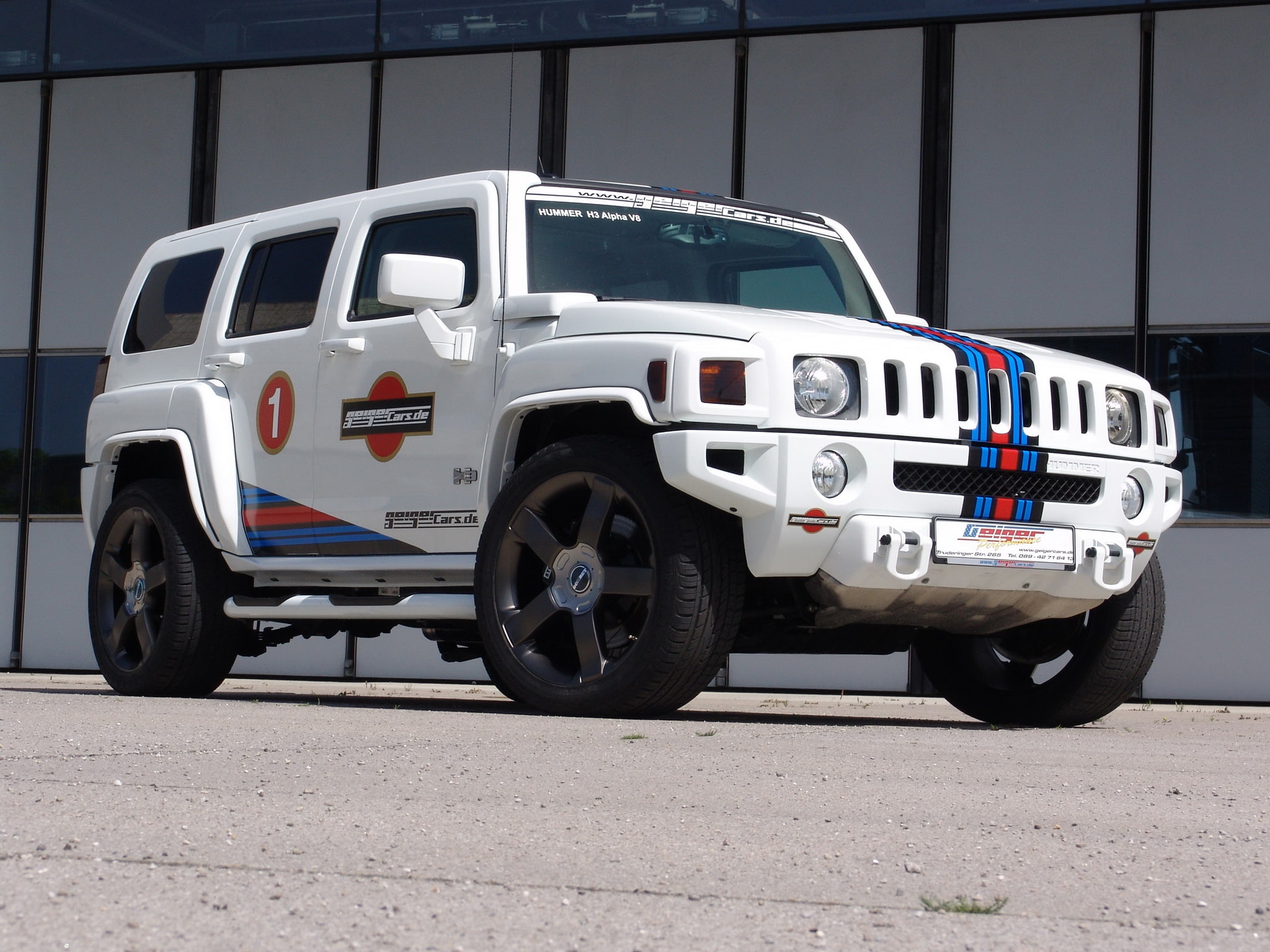 1080P, alpha, 2009, 4x4, kompressor, tuning, hummer, v 8, h 3, geiger, HD Wallpaper