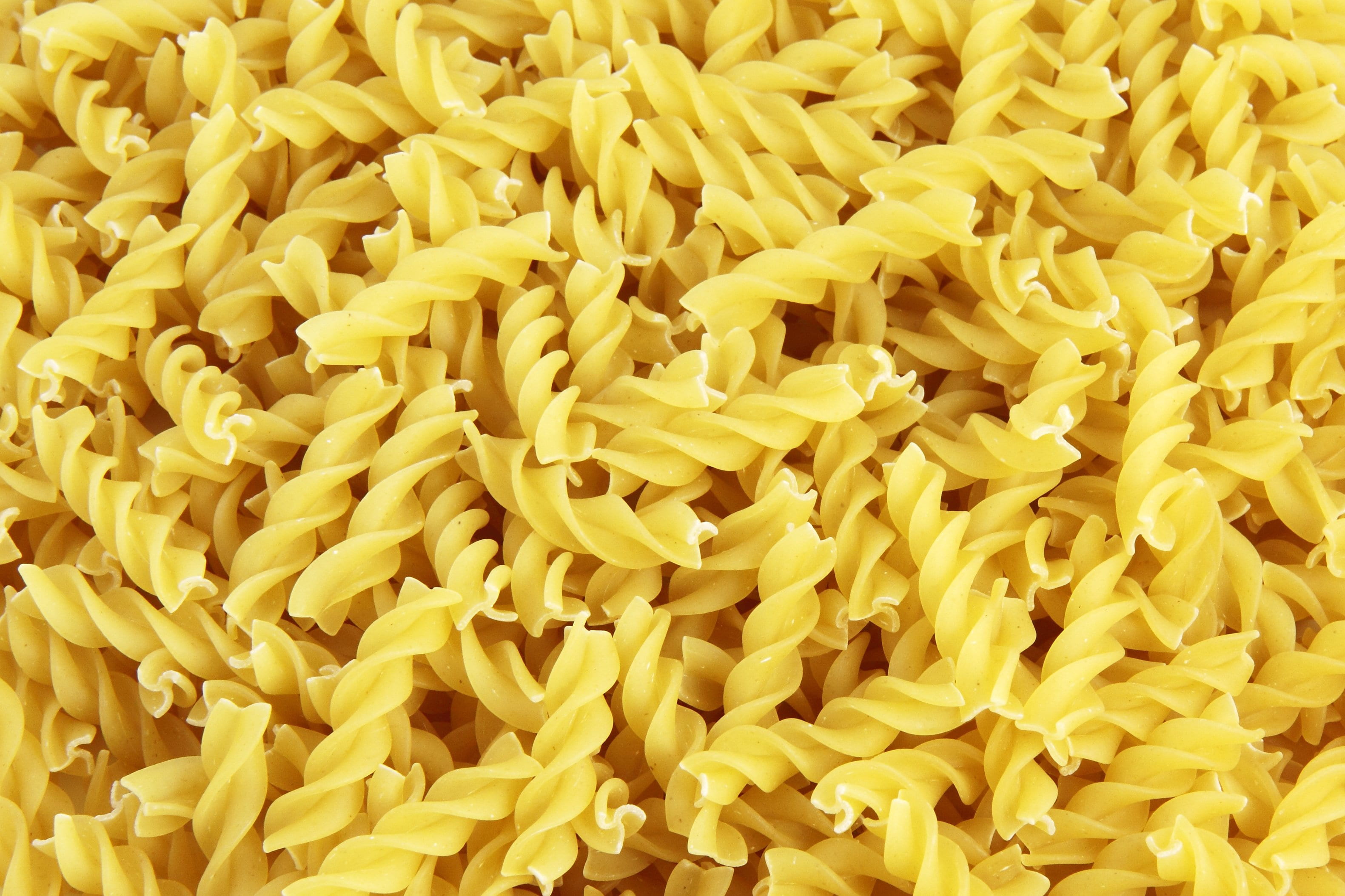 unhealthy eating, still life, lot, freshness, dinner, pasta, yellow, spaghetti, meal, diet, italian food, raw, indoors, backgrounds, no people, macaroni, HD Wallpaper