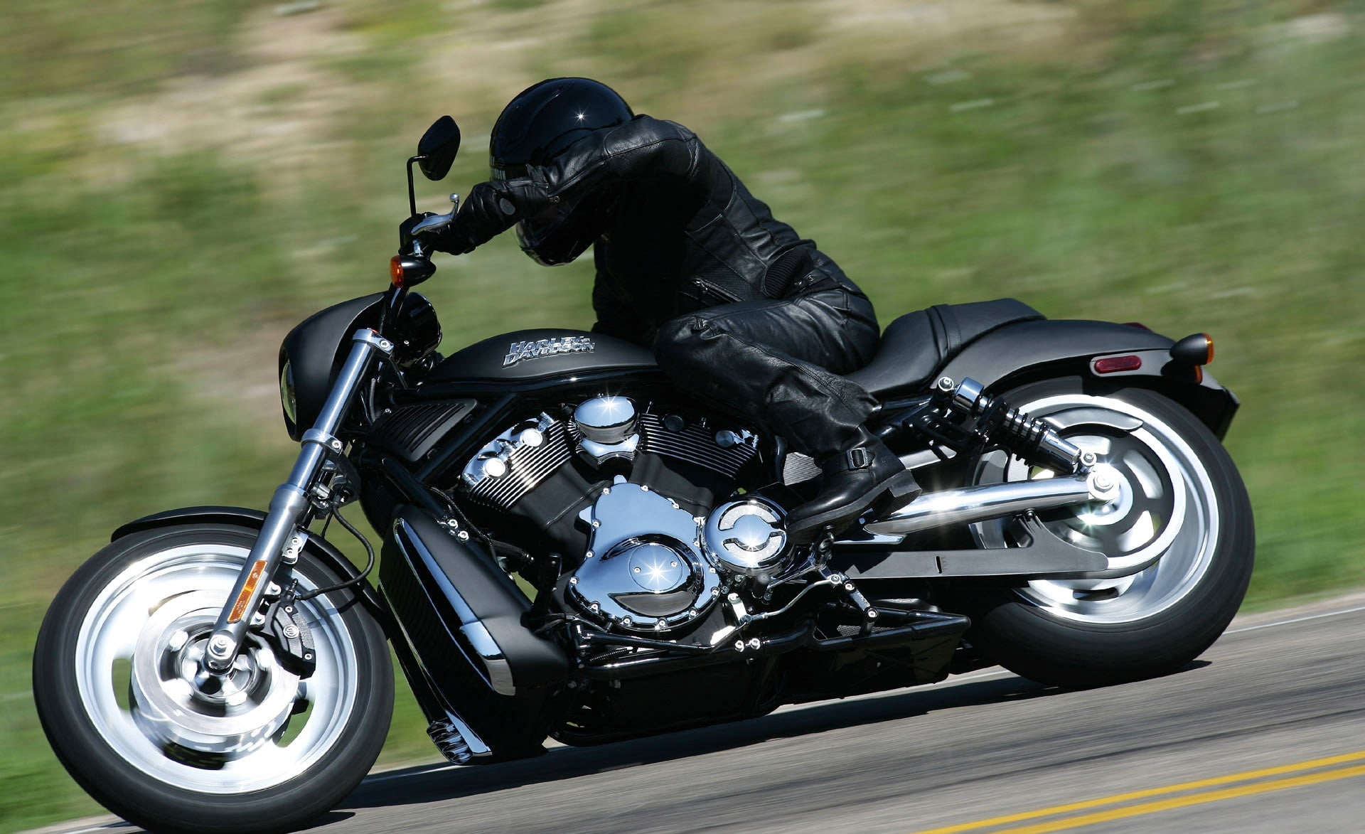 Harley Davidson, wheel, black, v, mode of transportation, helmet, Motorcycle, tire, biker, rod, headwear, transportation, speed, riding, extreme sports, HD Wallpaper