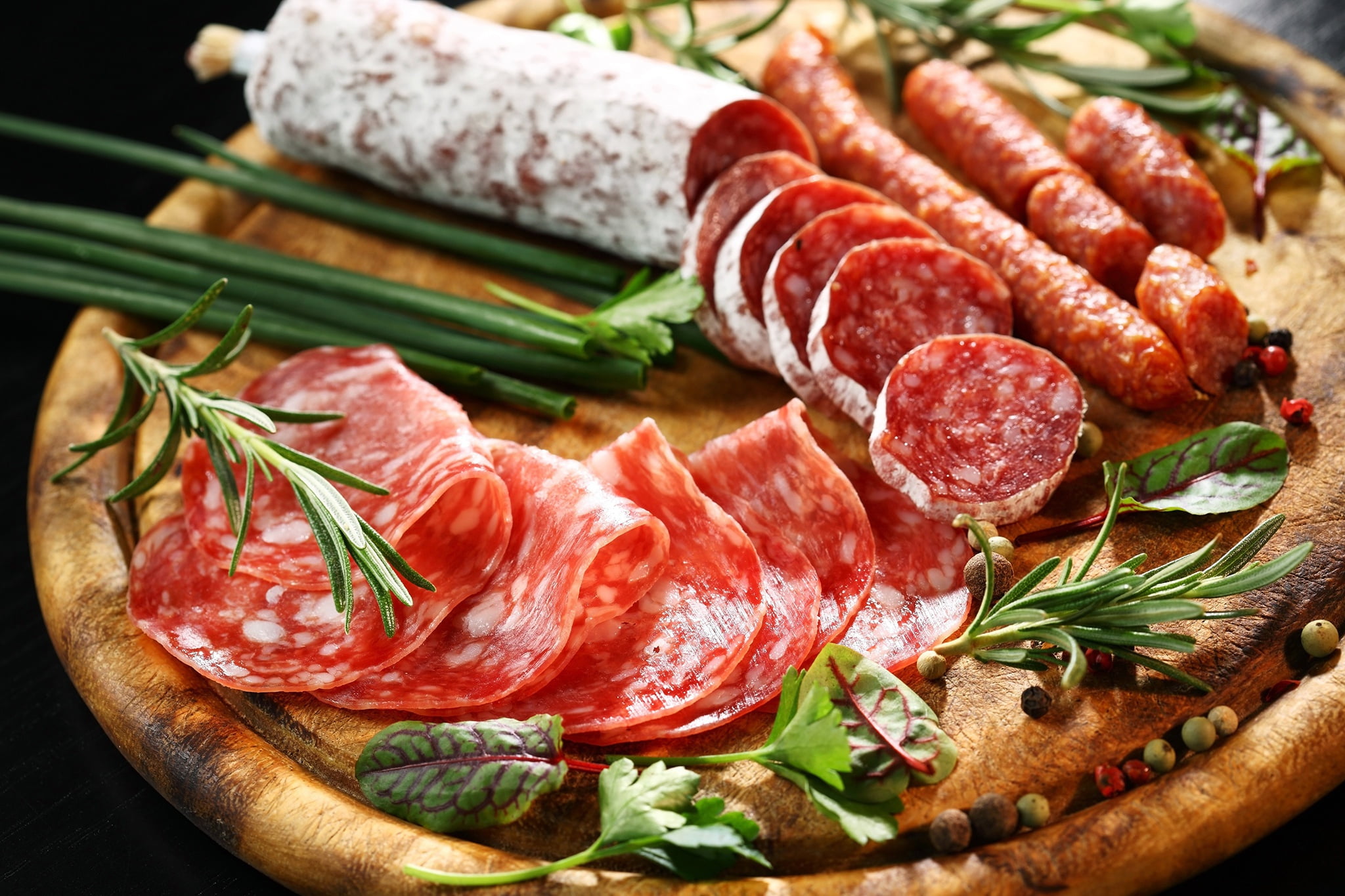 sausage, 1080P, food, salami, HD Wallpaper