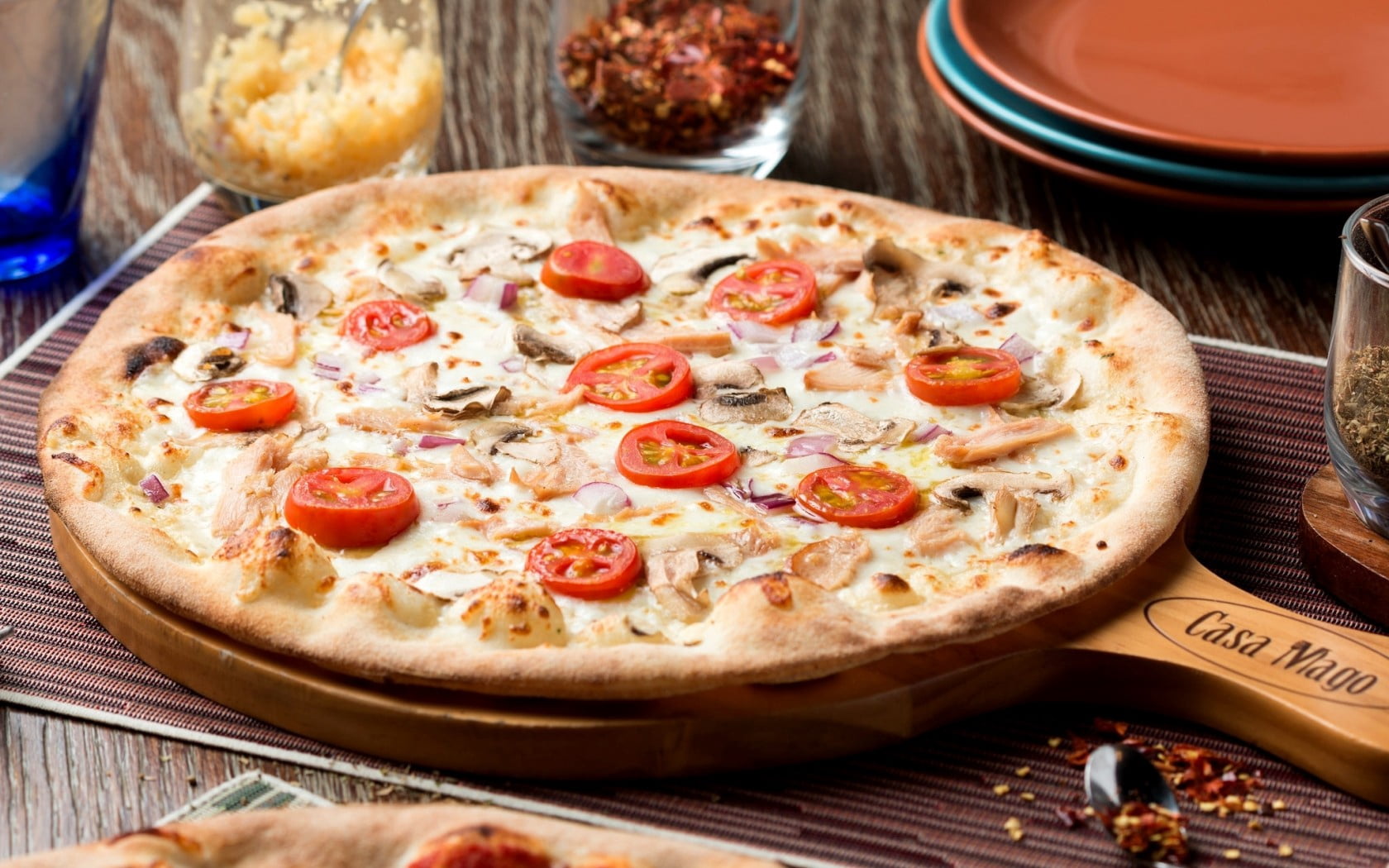 fast food restaurant, dough, italian Cuisine, meat, pastry Dough, meal, slice, heat - Temperature, fast Food, take Out Food, vegetable, food And Drink, HD Wallpaper