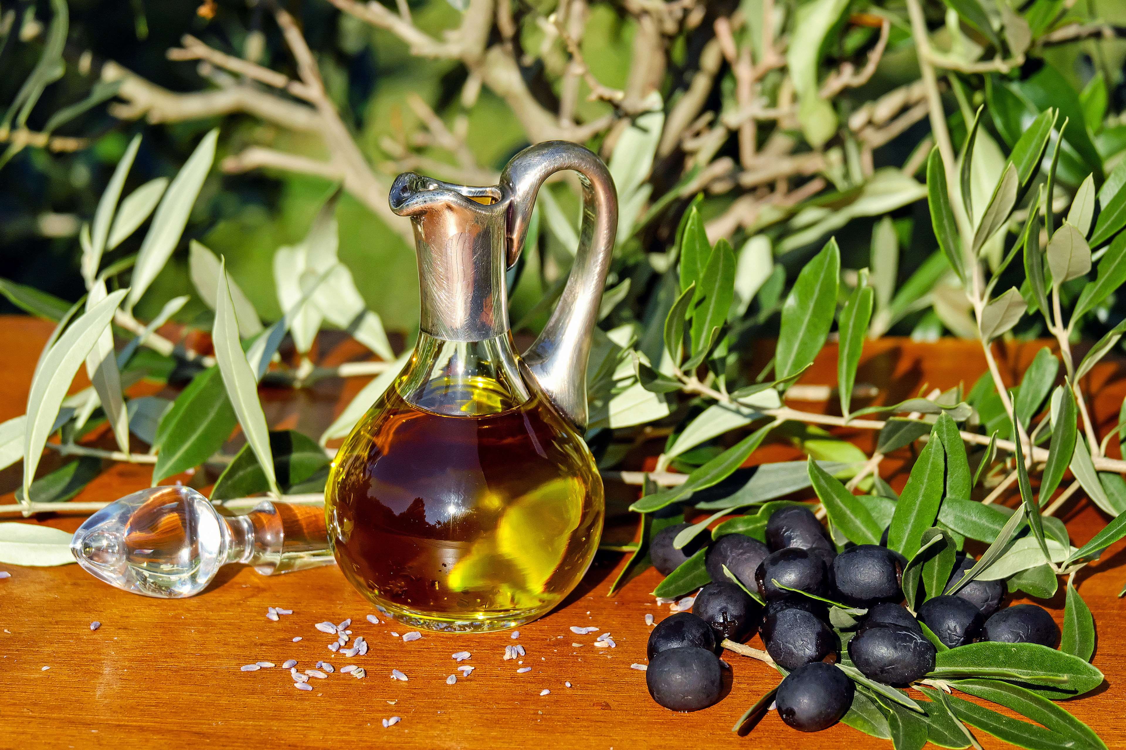 wood, green color, wood - material, wooden table, no people, 4K, food and drink, blur, leaves, nature, glass, healthy, black olives, focus, healthy eating, HD Wallpaper
