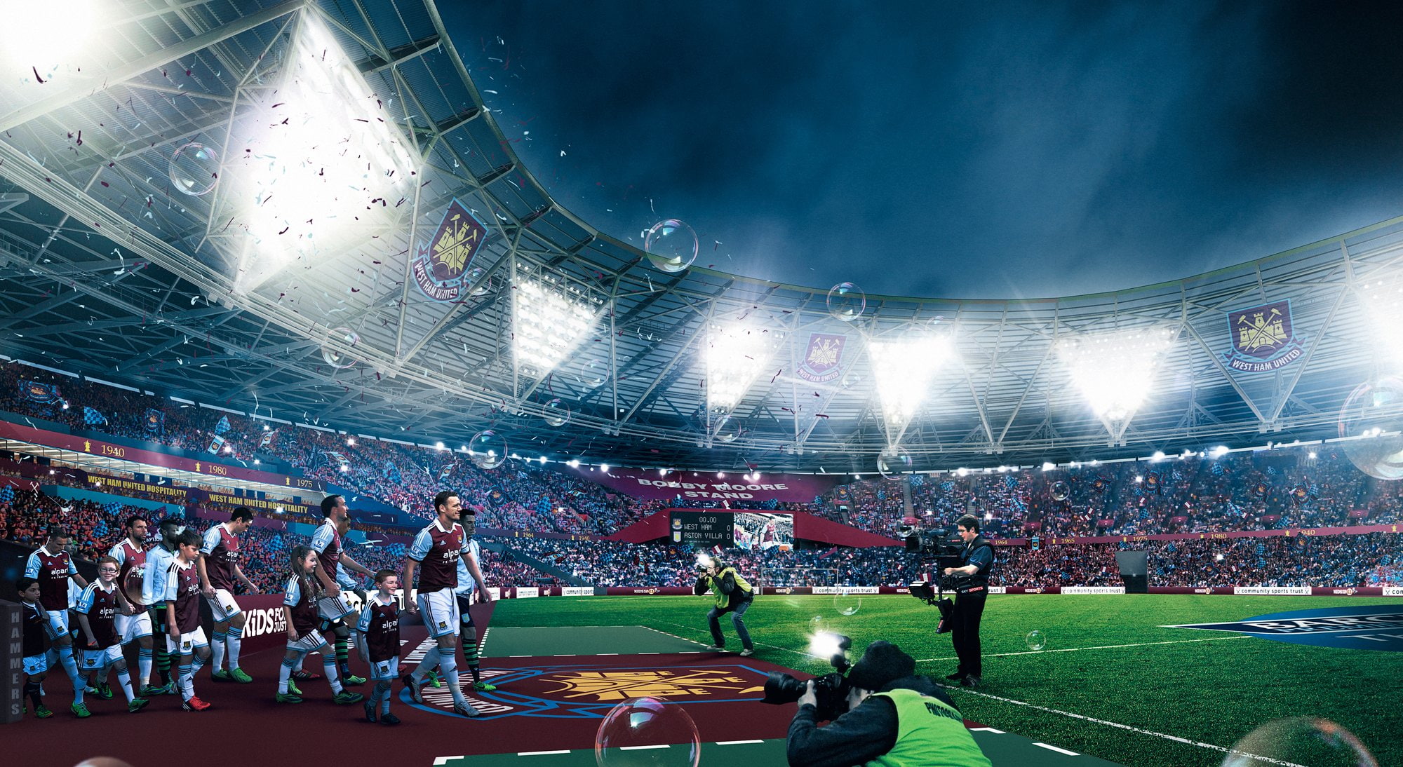 1080P, west, premier, united, ham, soccer, HD Wallpaper