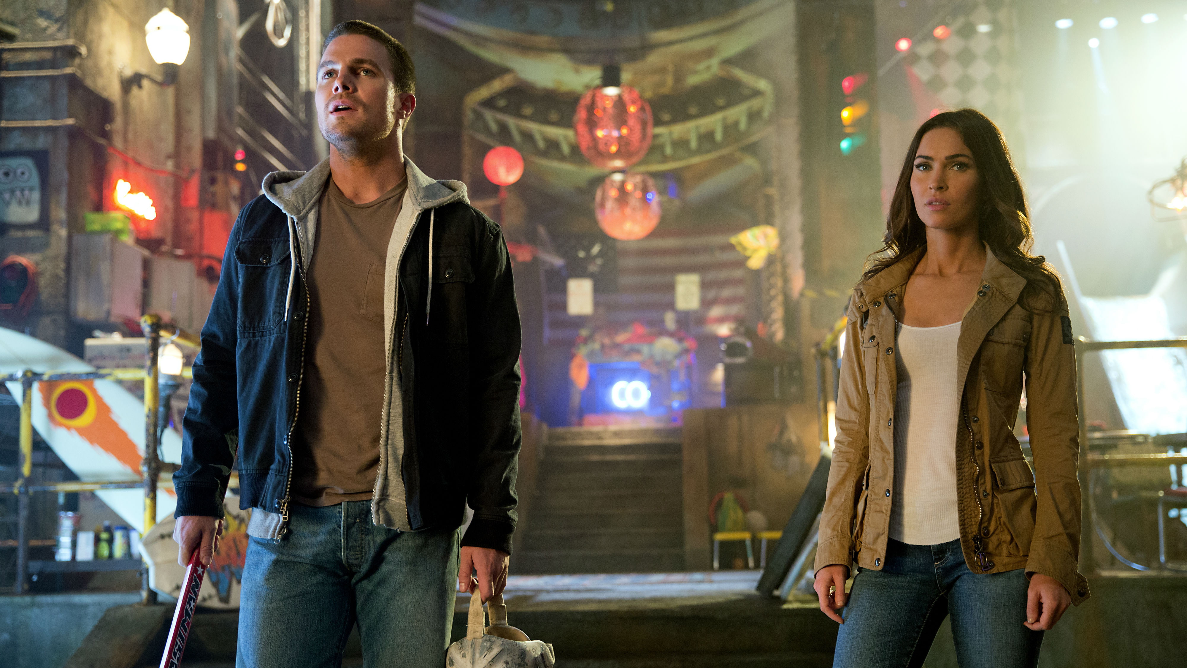 4K, Stephen Amell, Teenage Mutant Ninja Turtles, Out of the Shadows, Megan Fox, HD Wallpaper
