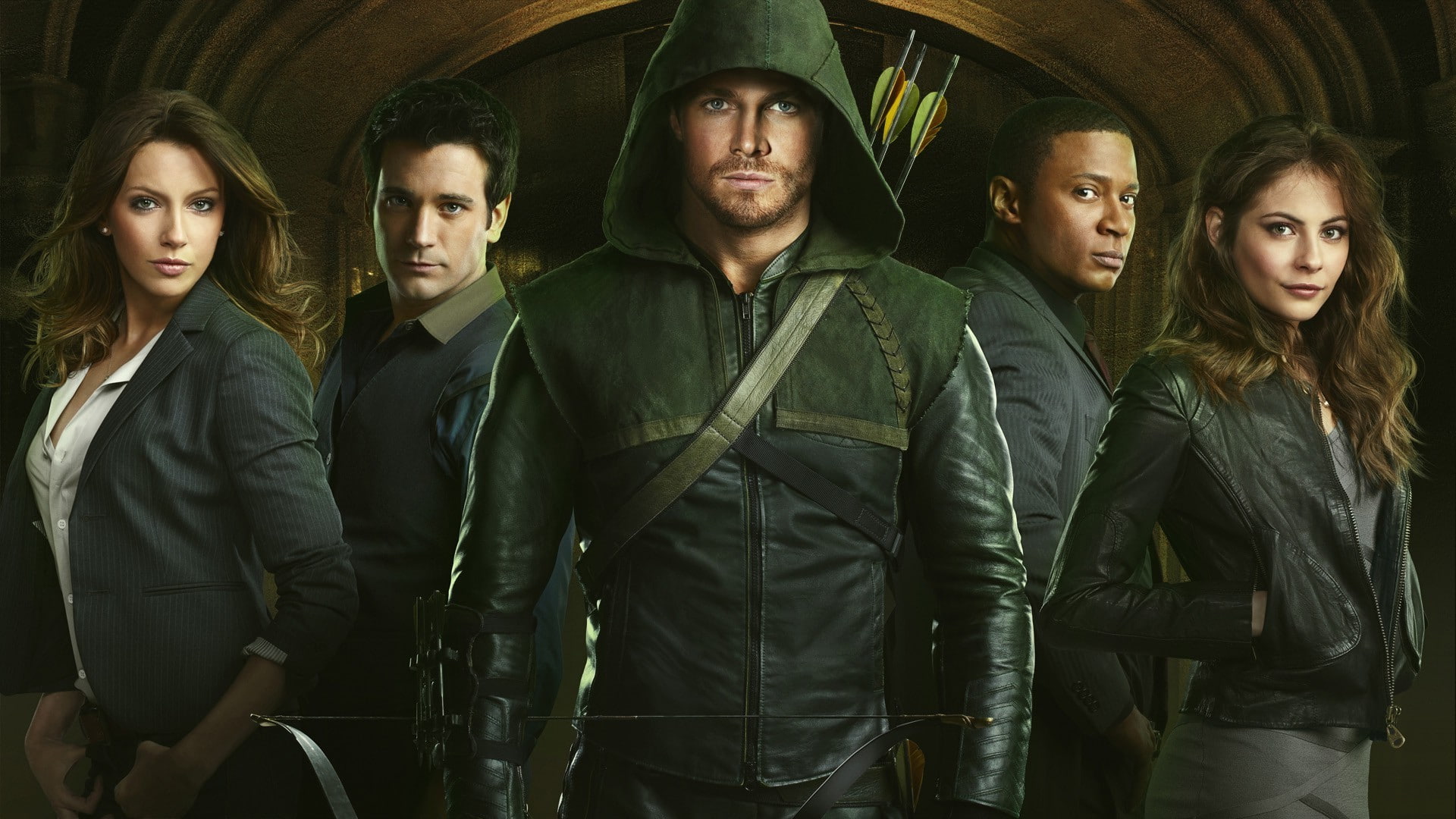 arrow green arrow john diggle thea queen tommy merlyn dinah laurel lance, 1080P, HD Wallpaper