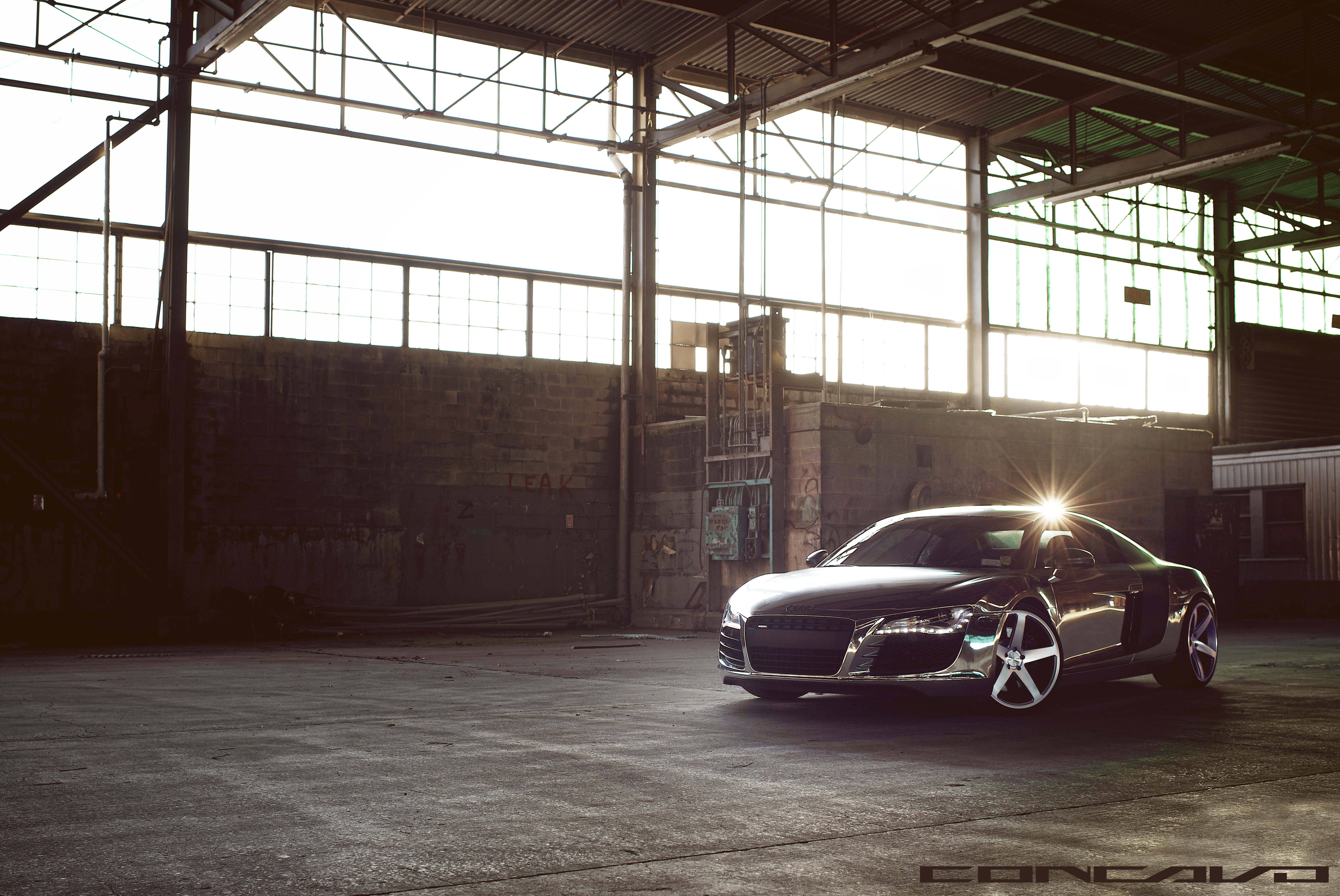 mode of transportation, land vehicle, reflection, Matte Black Machined Face, Chrome, indoors, CW-5, transportation, car, Audi, drives, day, r, Concavo Wheels, HD Wallpaper