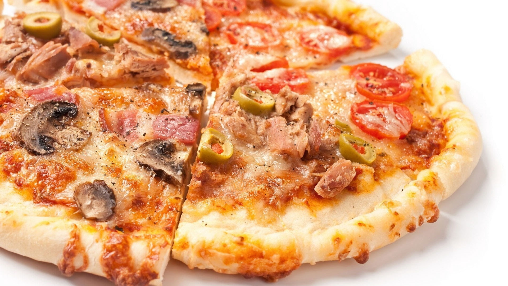 mozzarella, studio Shot, italian Cuisine, basil, fast food restaurant, pizza, italian food, food, dinner, chopped, mushrooms, heat - Temperature, close-up, HD Wallpaper