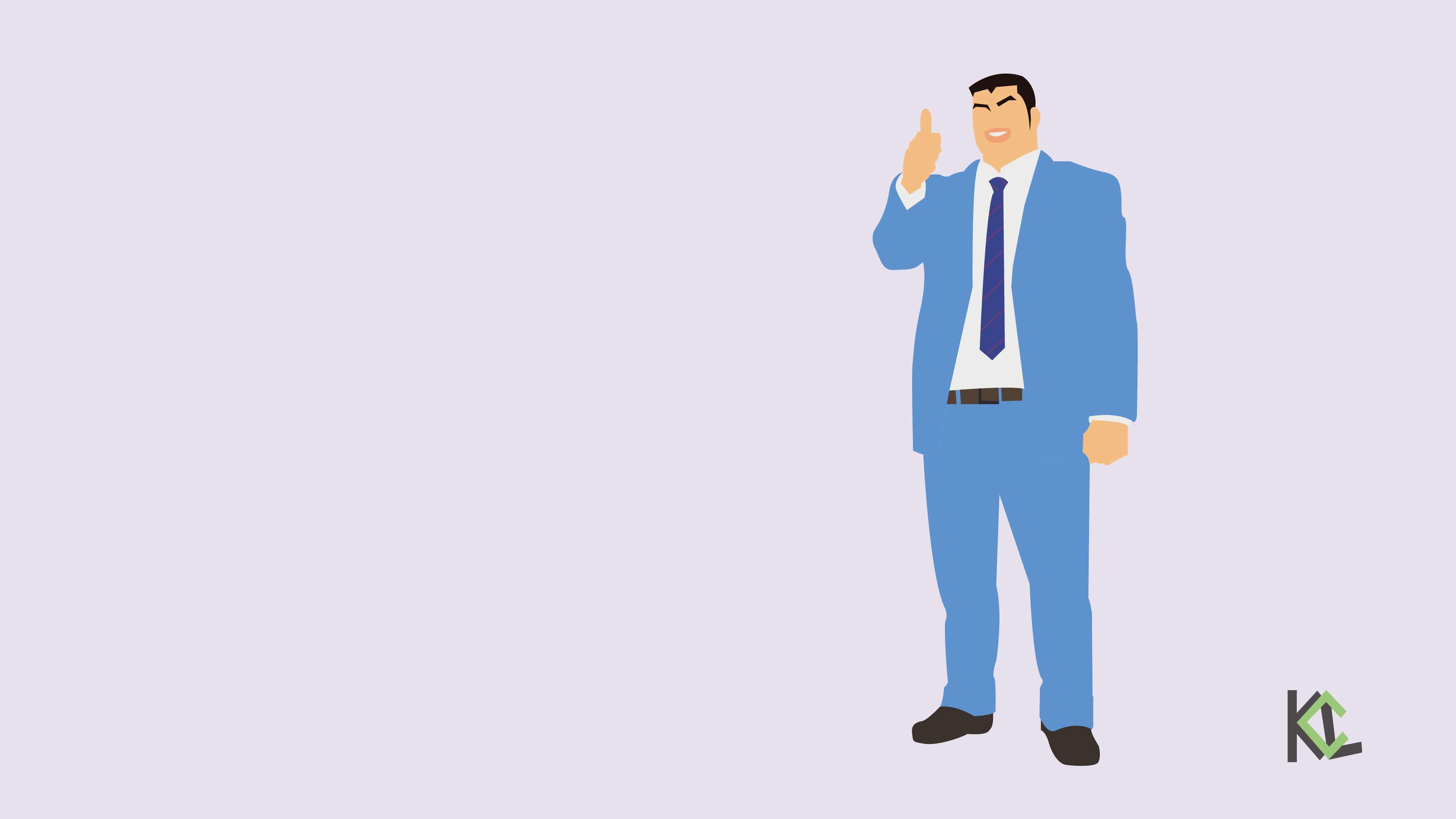 indoors, men, males, one person, Ore Monogatari, studio shot, cut out, Gouda Takeo, communication, blue, standing, business, business person, businessman, HD Wallpaper