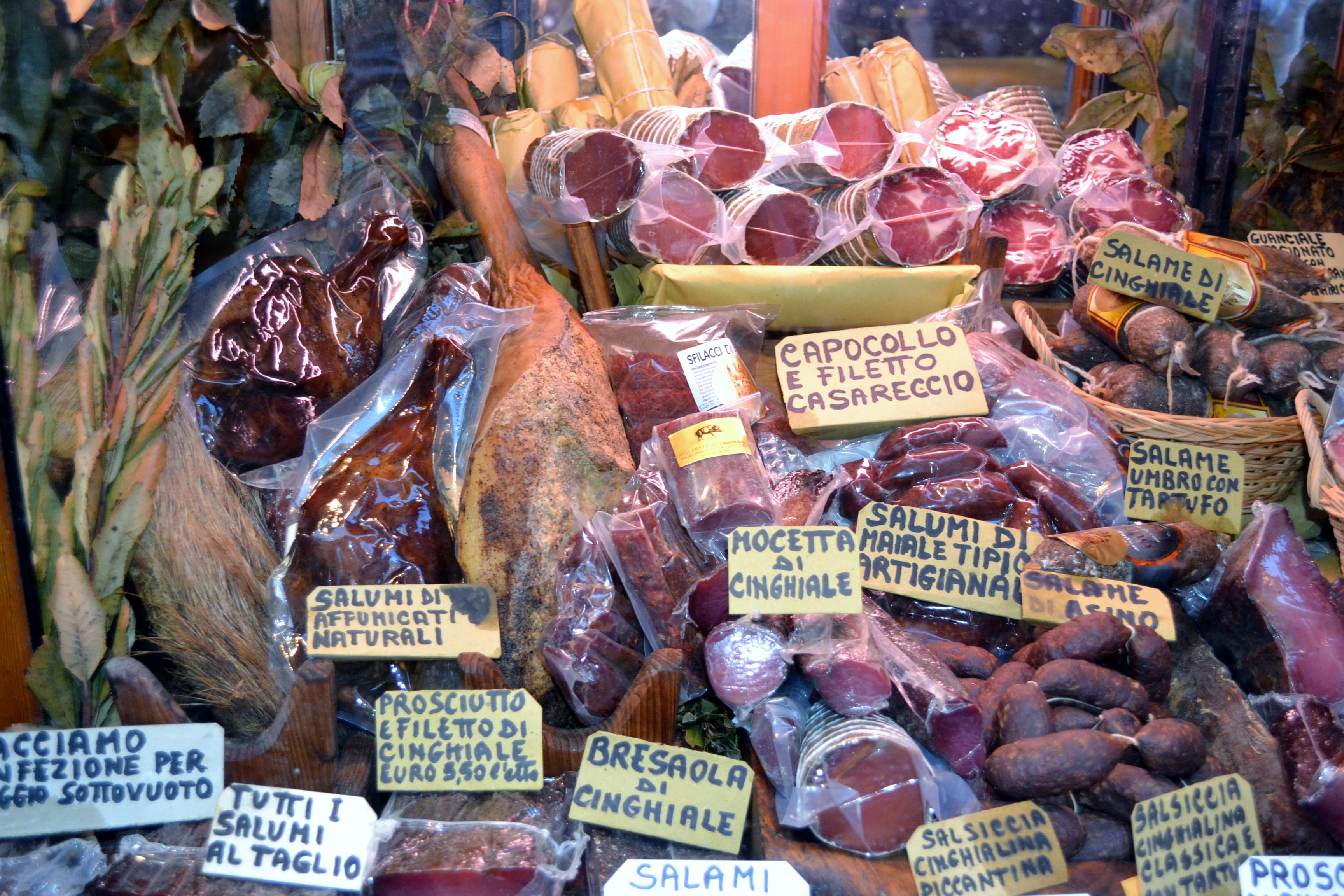 shop, no people, healthy eating, large group of objects, food, meat, abundance, butcher, fish, wellbeing, salami, still life, business, for sale, retail display, HD Wallpaper