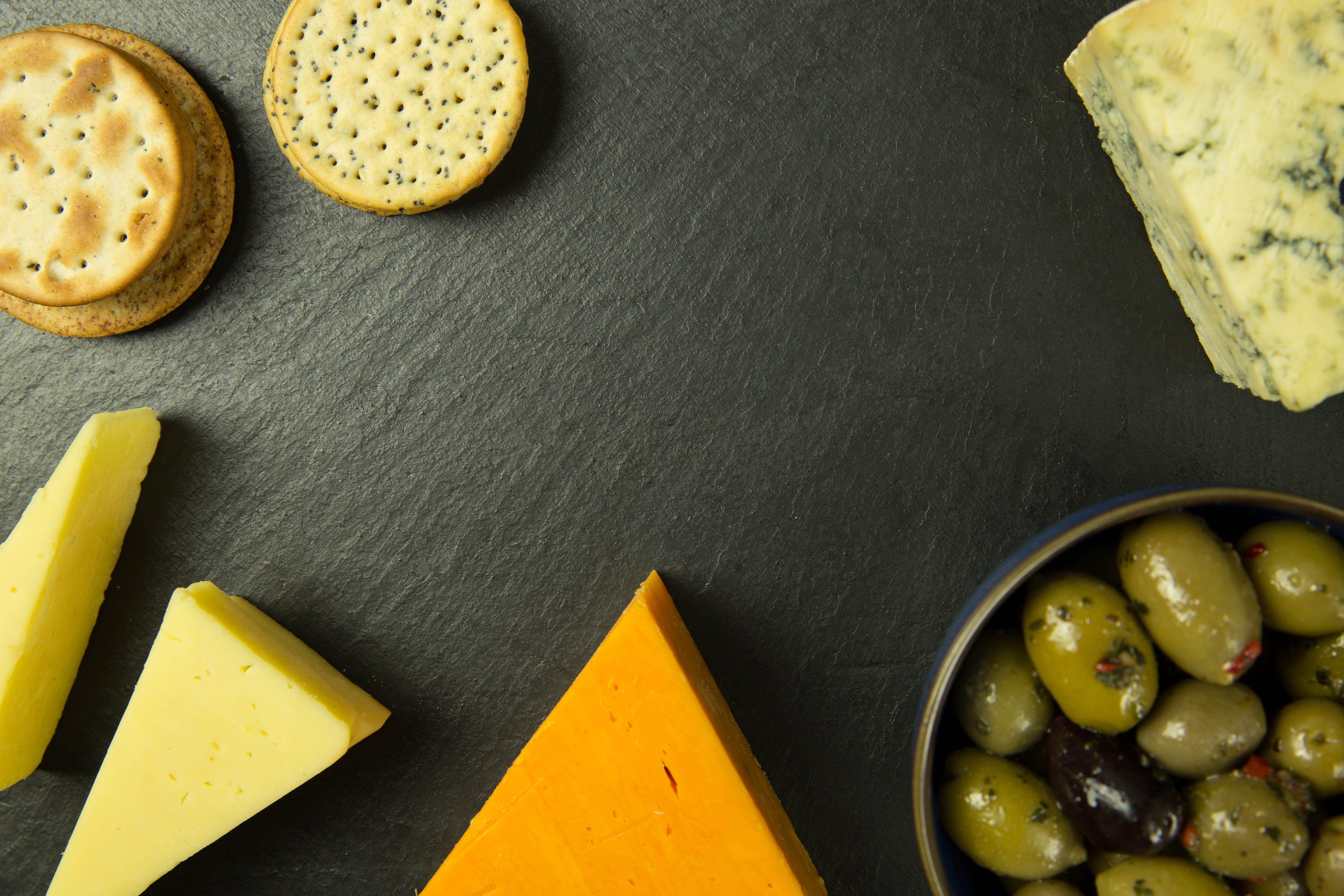 crockery, high angle view, kitchen utensil, still life, yellow, bowl, olive, food, food and drink, wellbeing, dairy product, no People, Overhead, olives, HD Wallpaper