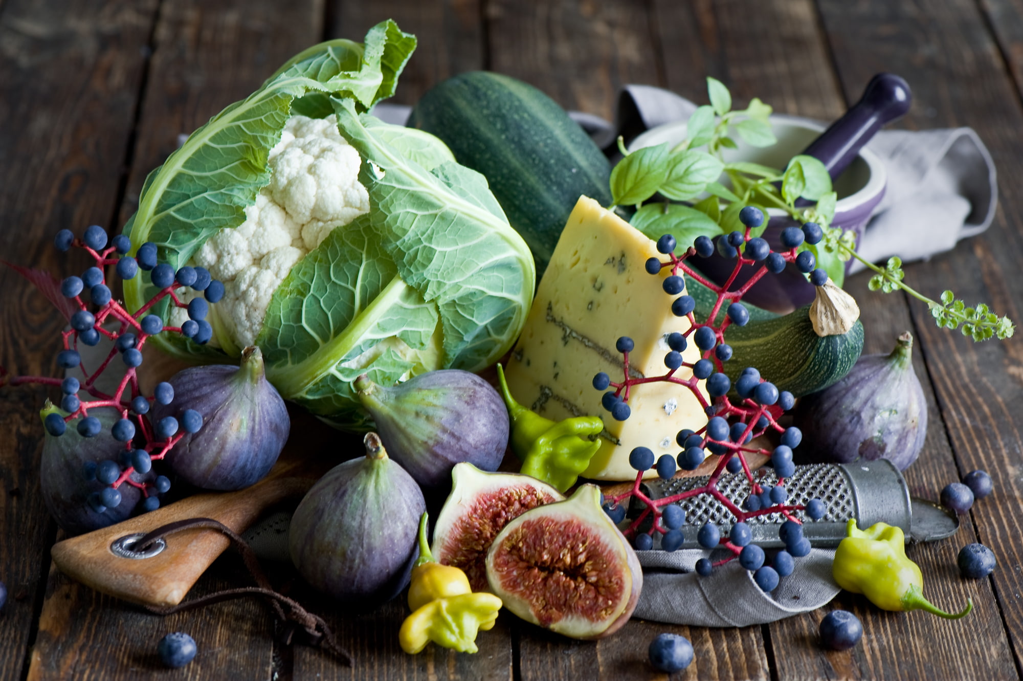variety, cheese, grapes, autumn, 1080P, food, vegetables, berries, blueberries, figs, HD Wallpaper