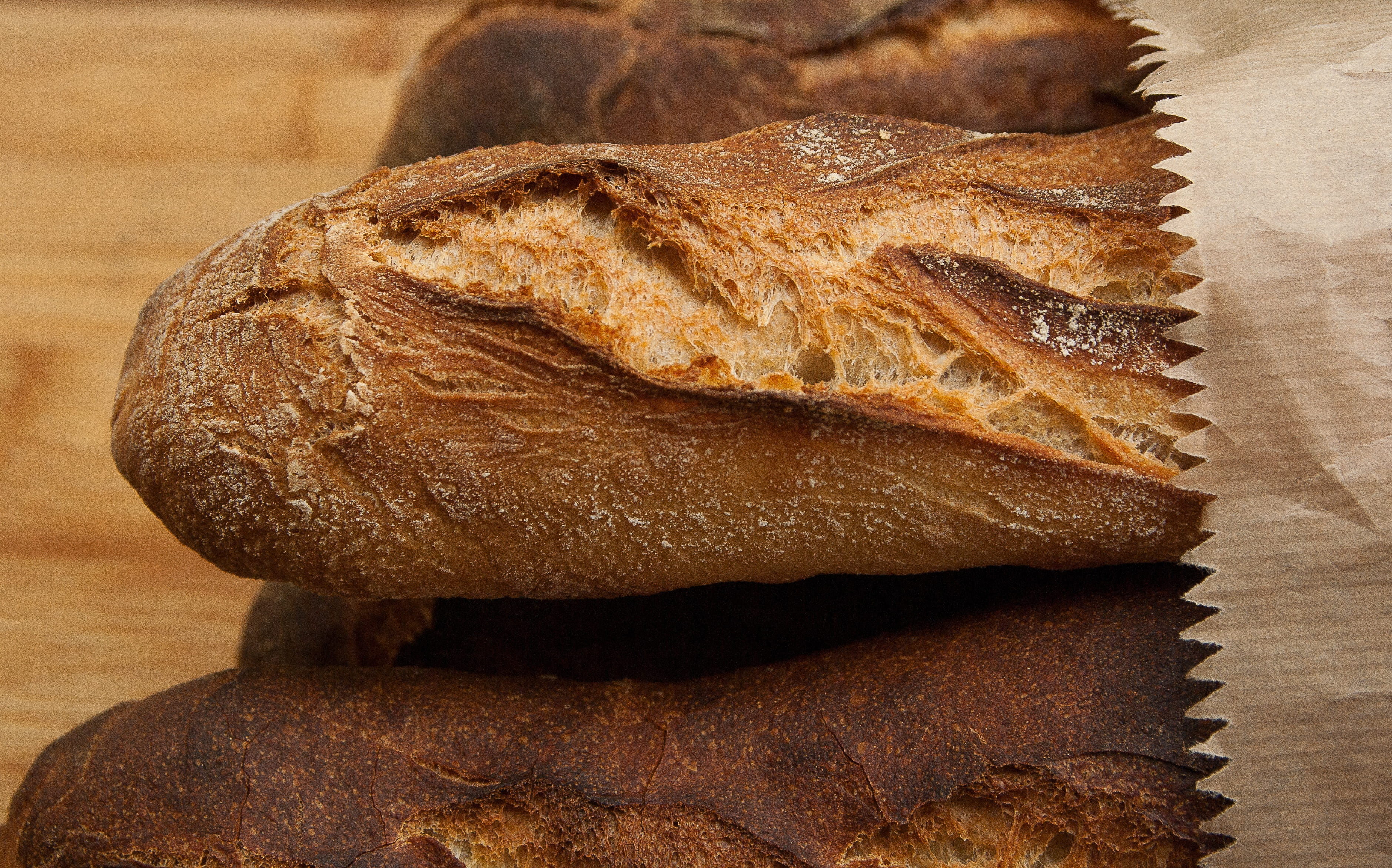 baked, no people, bread, wood - material, baguette, still life, boulanger, healthy eating, food, french food, wellbeing, indoors, bakery, freshness, store, HD Wallpaper