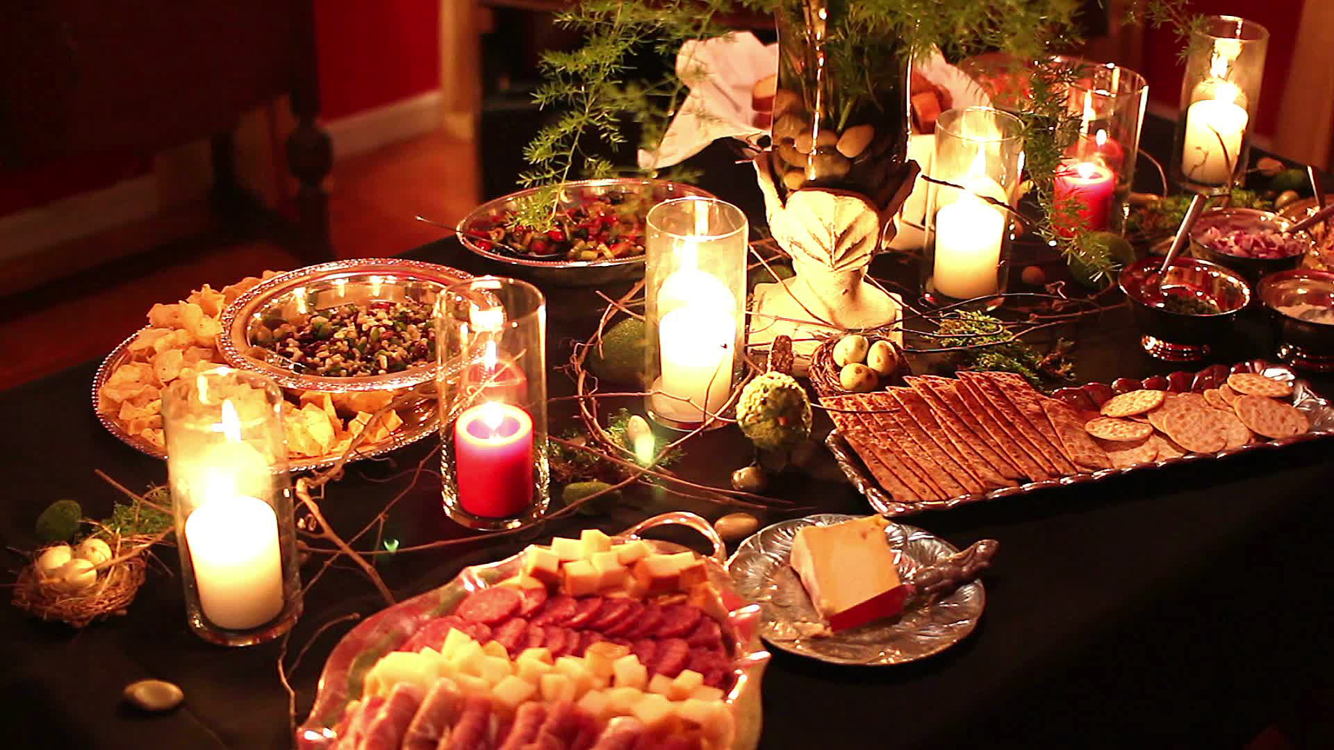 food, vegetable, cooked, cooking, food and drink, high angle view, meal, dinner, lunch, illuminated, heat - temperature, meat, party, nutriment, wine, eat, HD Wallpaper