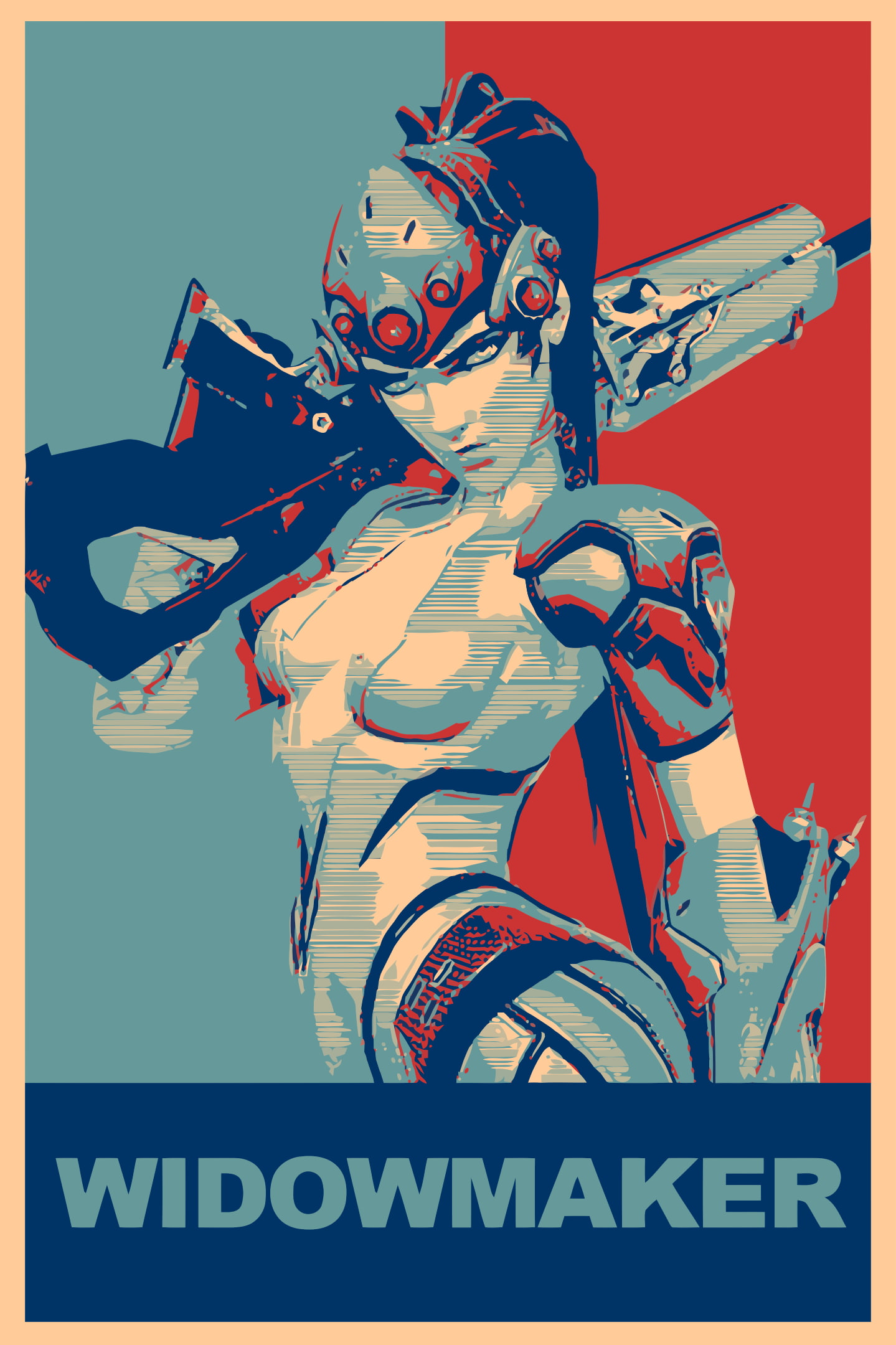 Widowmaker (Overwatch), Gamer, Overwatch, propaganda, 1080P, Phone HD Wallpaper