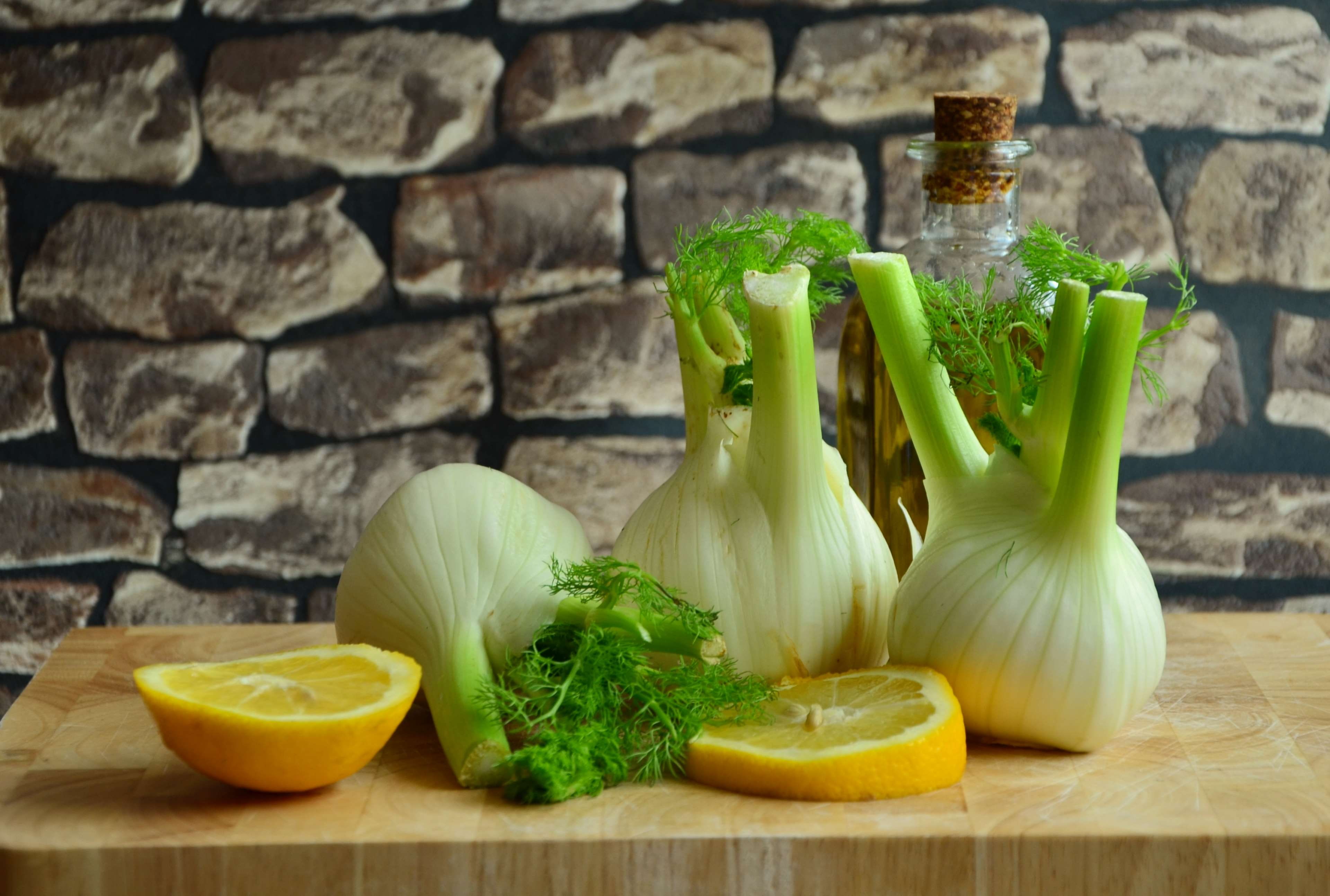 wall - building feature, still life, wood, fruit, mint leaf - culinary, food, onion, citrus fruit, close up, freshness, healthy eating, brick, color, close-up, HD Wallpaper