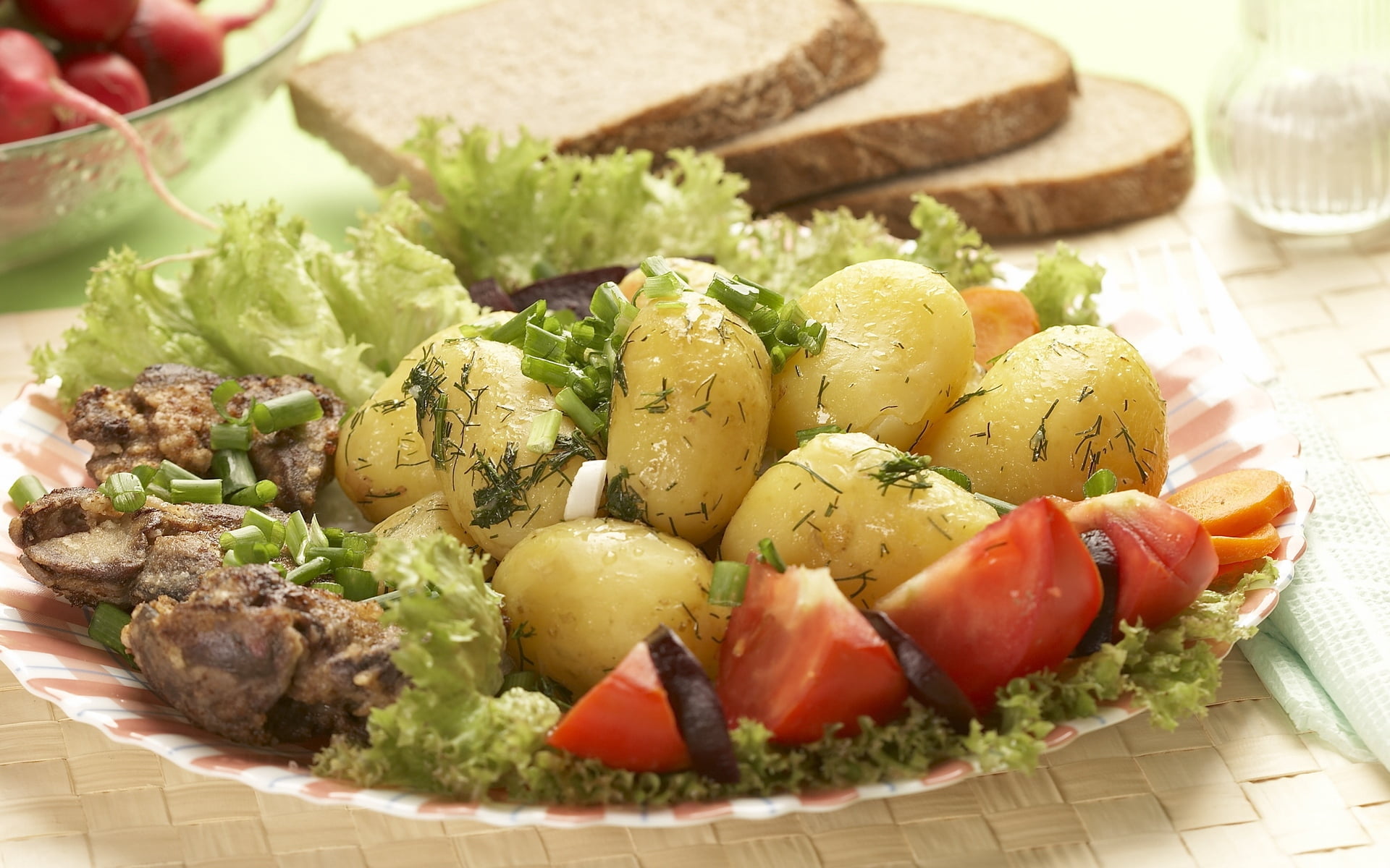indoors, fennel, salad, dinner, greens, vegetables, temptation, wood - Material, lunch, appetizer, snack, still life, dieting, meal, table, breakfast, tomato, HD Wallpaper