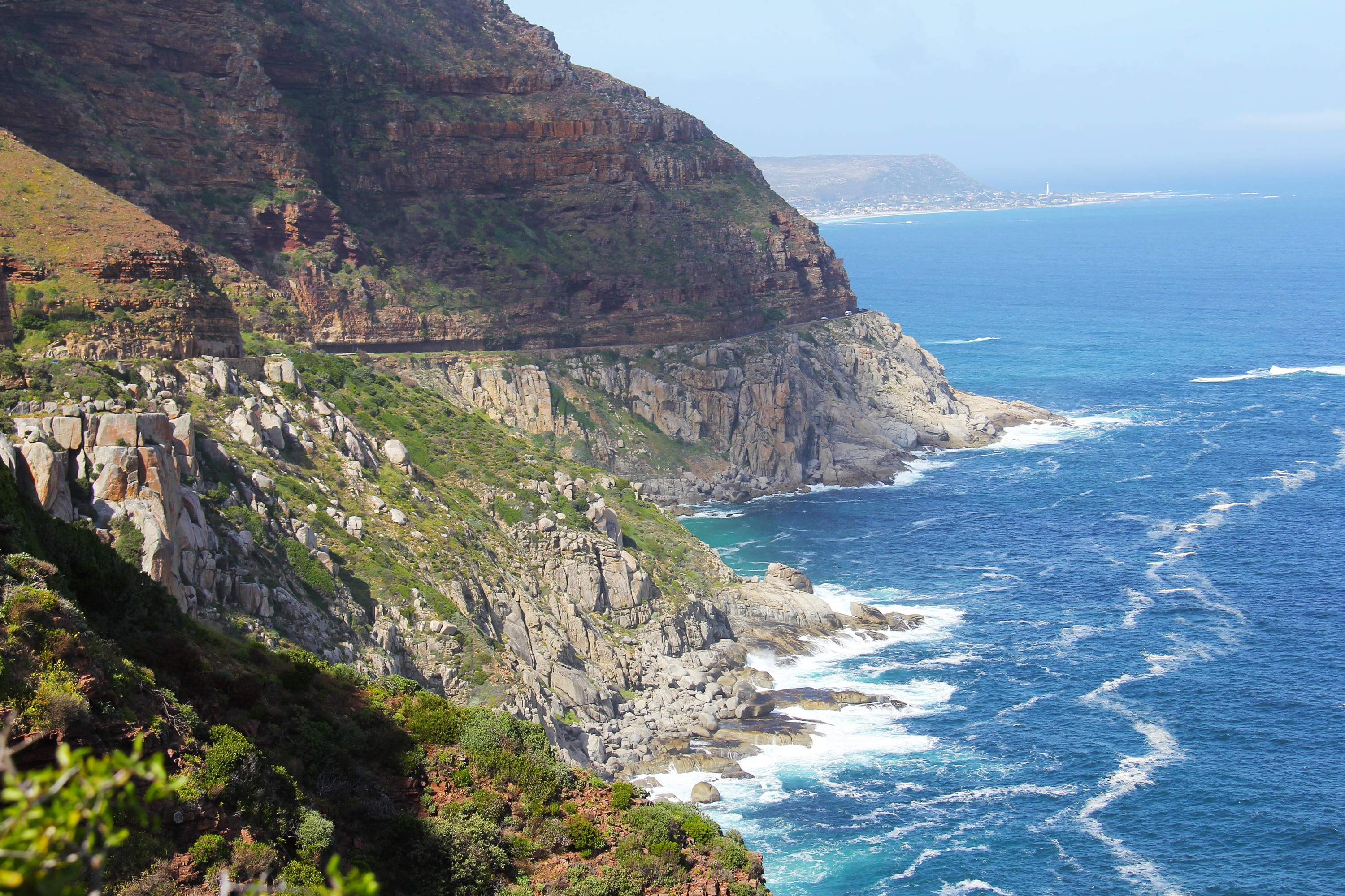 rock formation, outdoors, cape town, non-urban scene, tranquility, cliff, coastline, water, no people, day, solid, beauty, beauty in nature, sea, eroded, HD Wallpaper