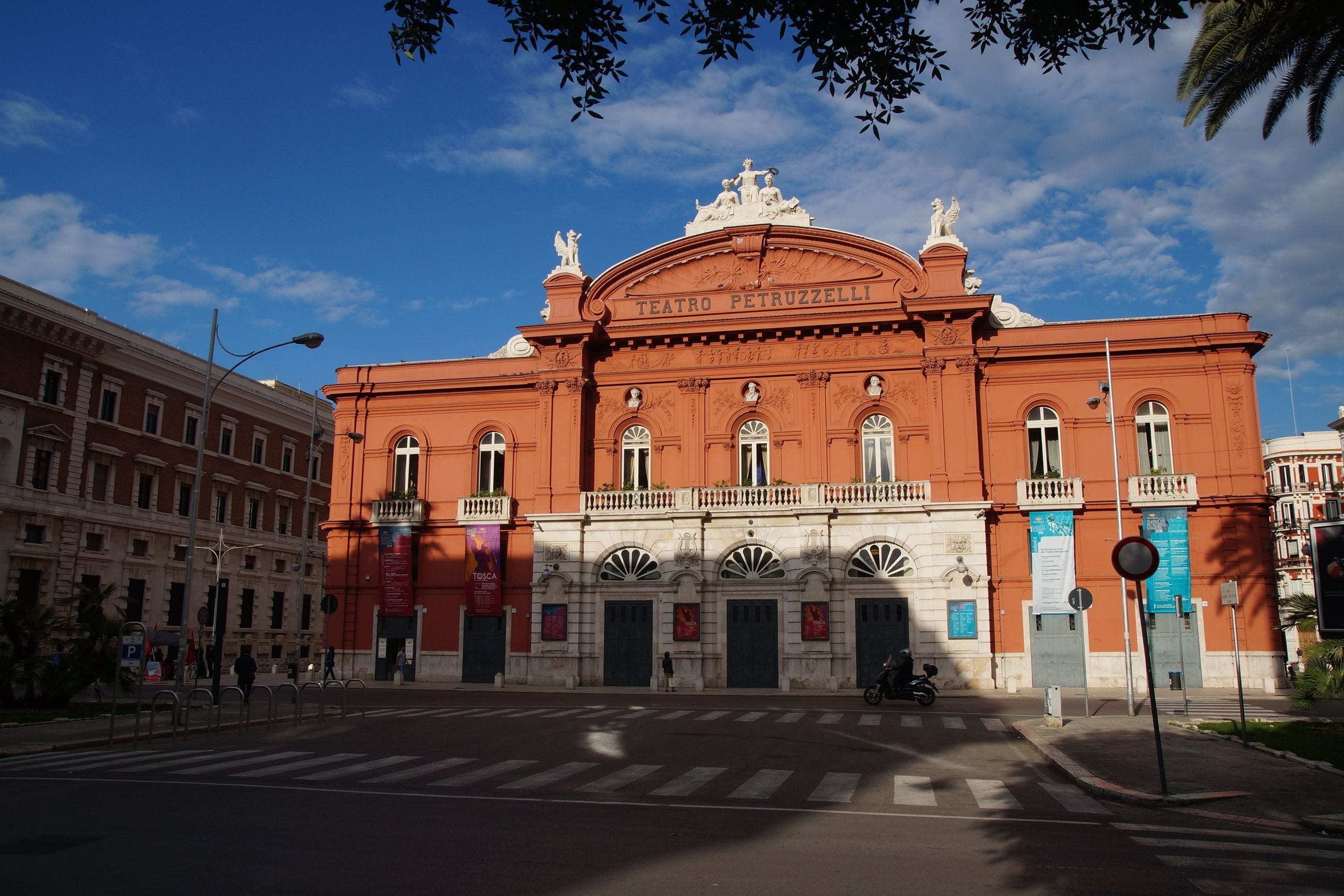 apulia, architectural column, the past, day, theater, włochya, building exterior, transportation, the petruzzelli theatre, at the court of, italia, bari, HD Wallpaper