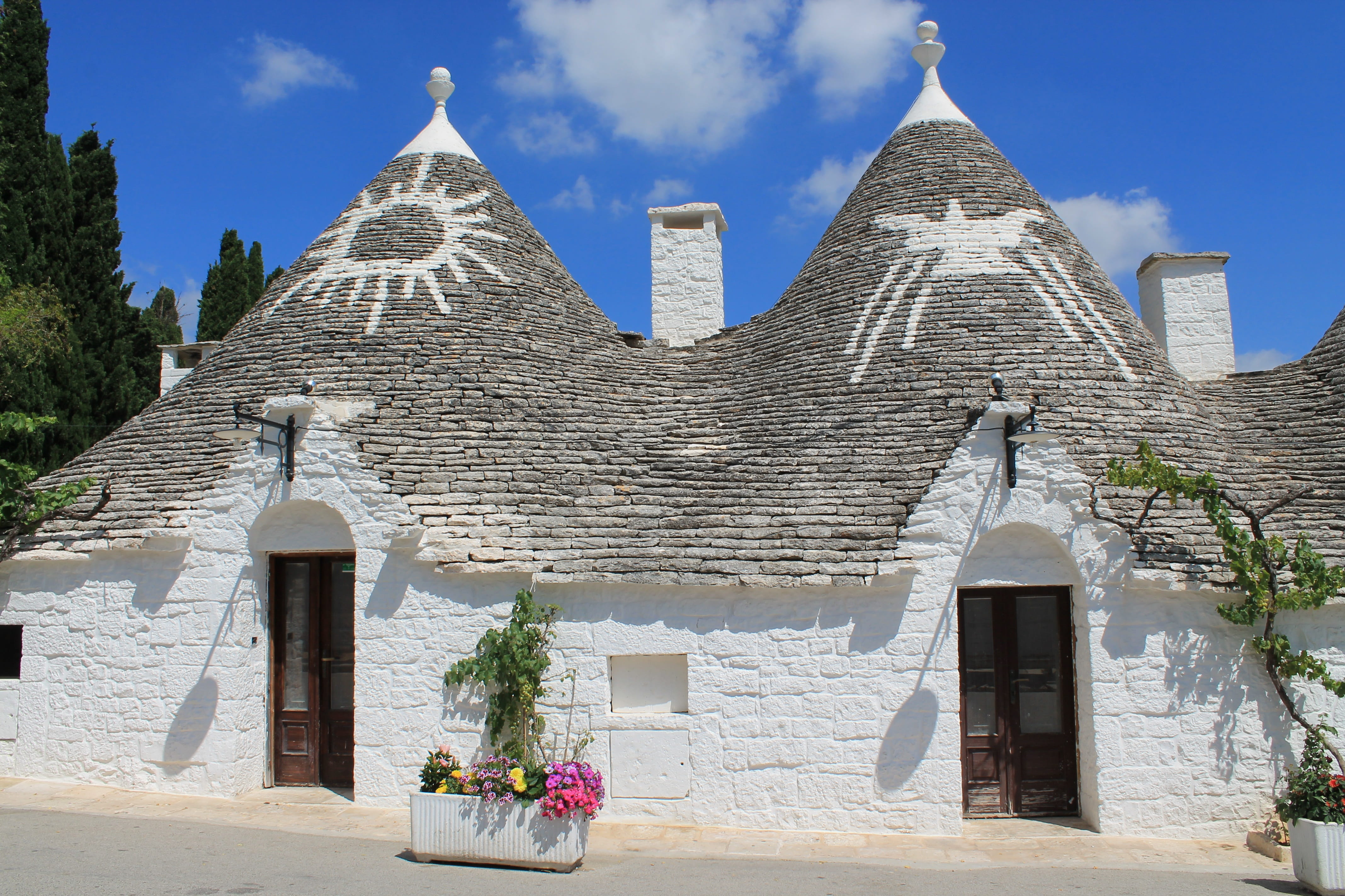 4K, colors, sky, religion, summer, glimpse, white, alberobello, day, borgo, country, spire, salento, building, architecture, built structure, belief, trip, HD Wallpaper