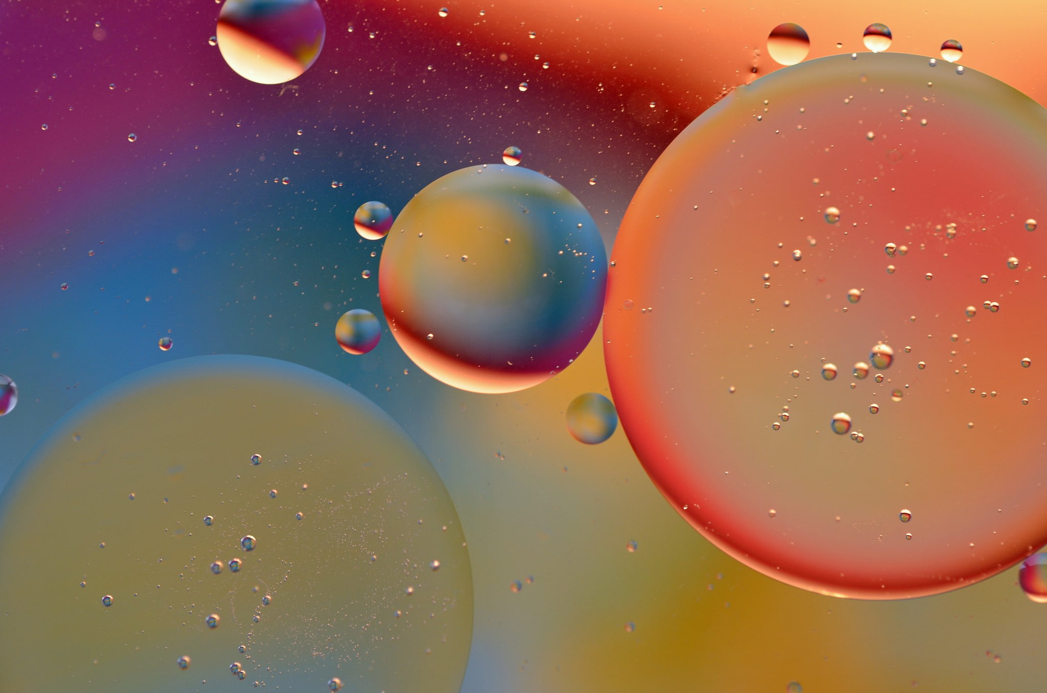 1080P, air bubbles, volume, volume of oil, oil, water, HD Wallpaper