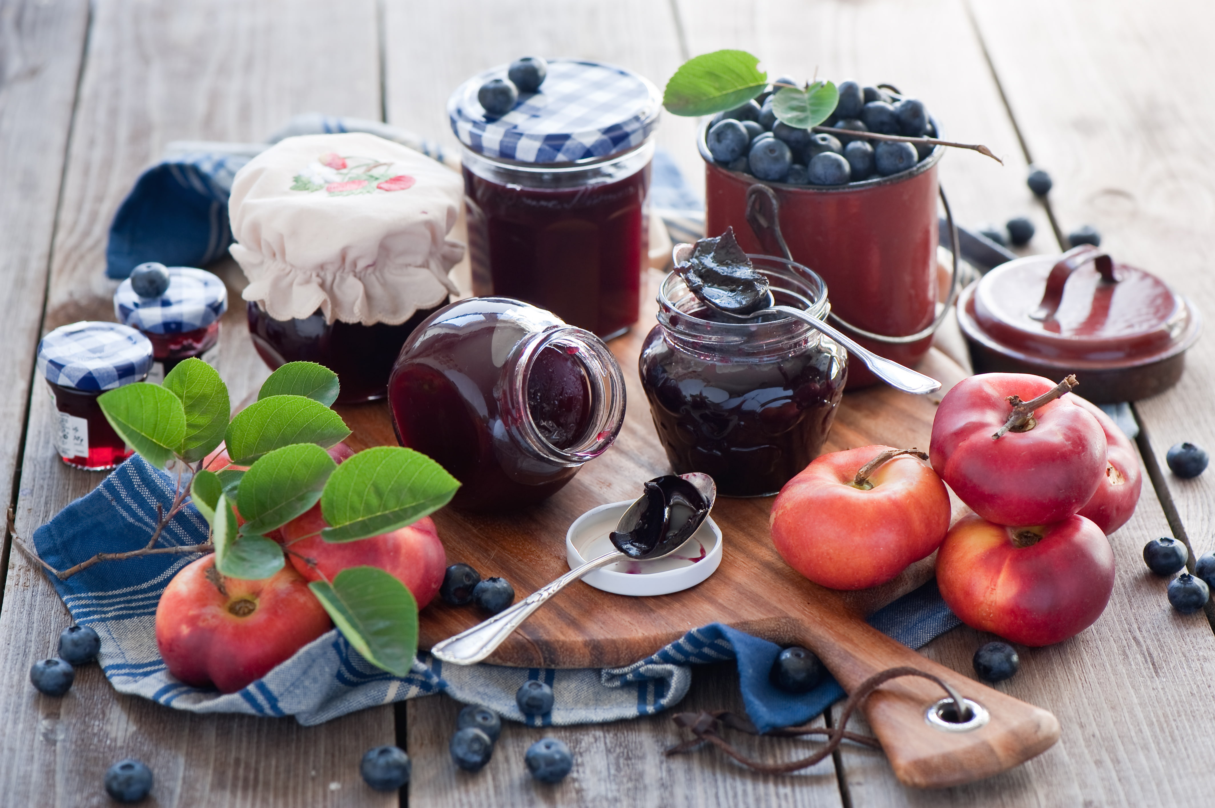 Still Life, Jam, Food, Blueberry, 4K, Jar, HD Wallpaper
