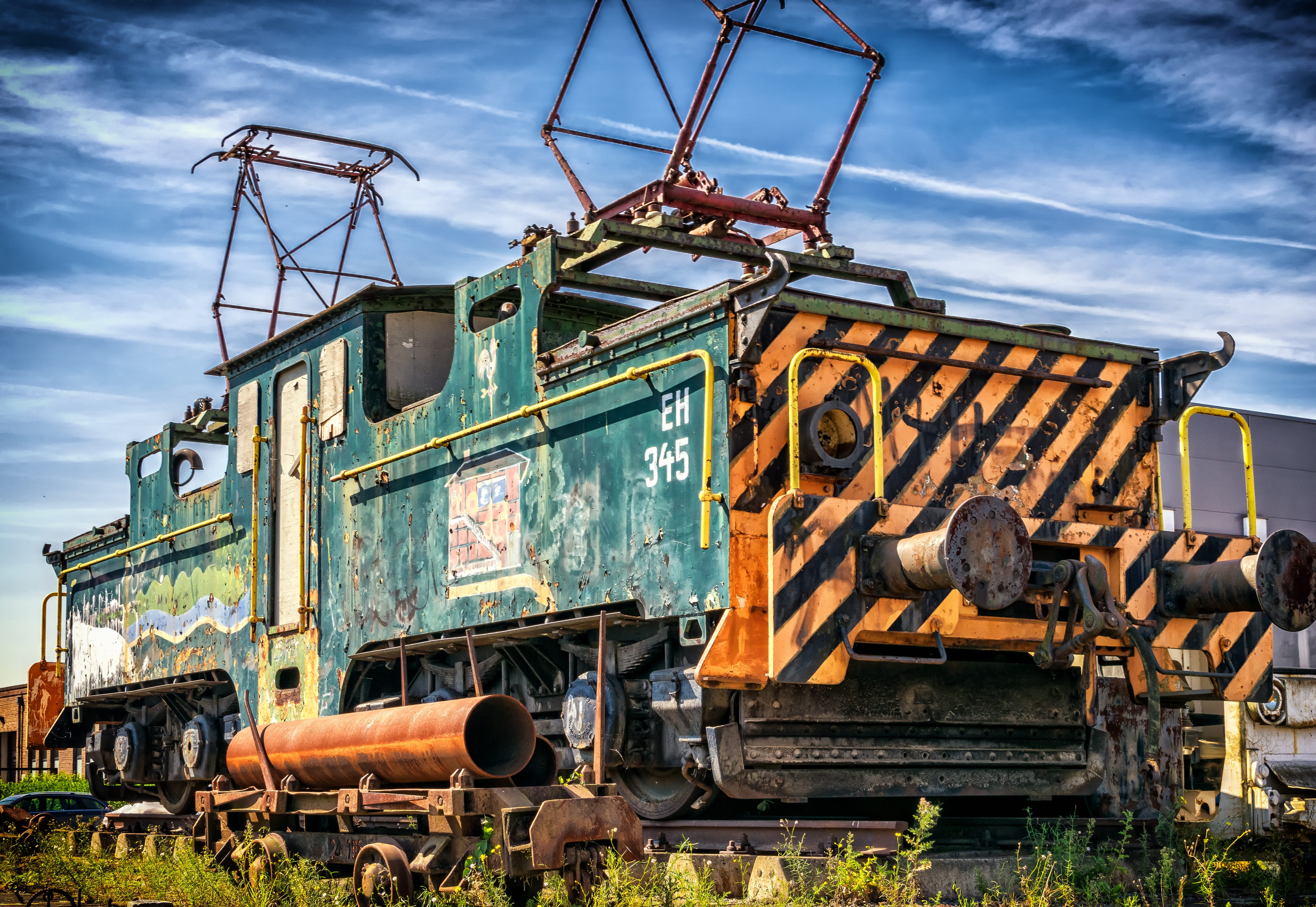 drag, lost place, architecture, rail transportation, decline, rail, historically, discarded, train - vehicle, metal, travel, abandoned, old, rail traffic, HD Wallpaper