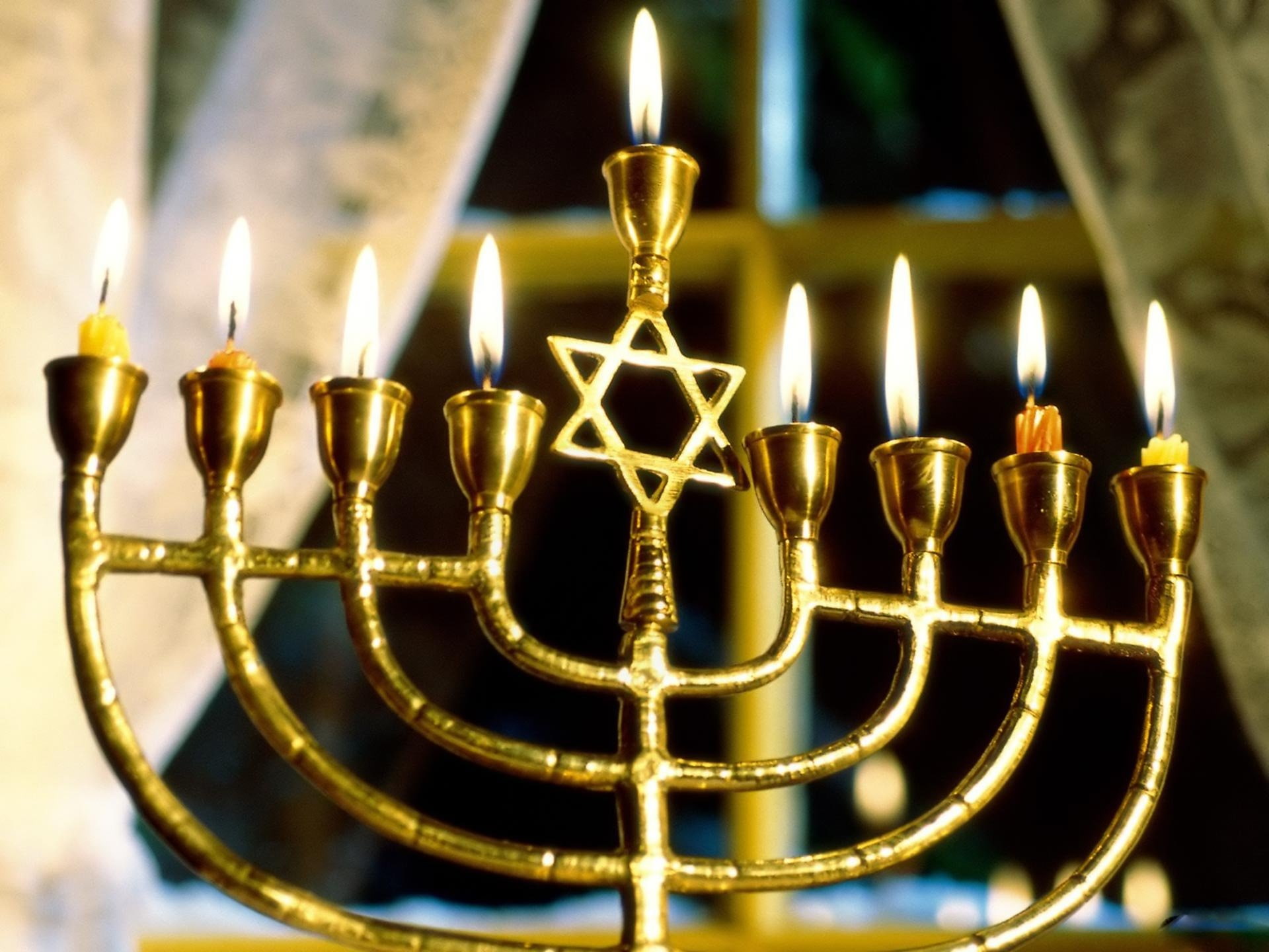 jewish, hannukah, 1080P, channukah, menorah, holiday, HD Wallpaper