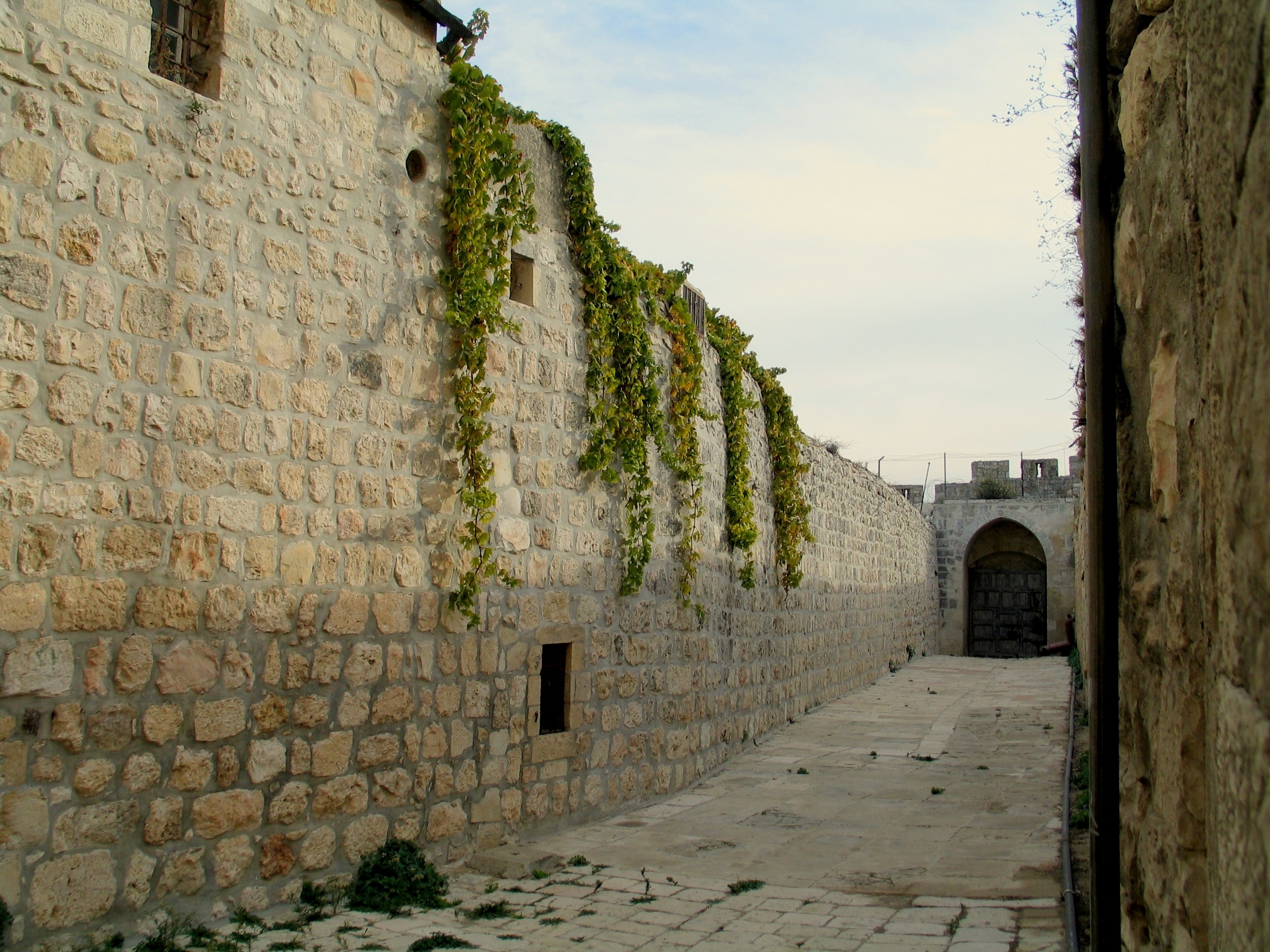 jewish, arch, direction, architecture, plants, 2K, footpath, outdoors, no people, building, stone wall, sky, rock, history, alley, day, stone, the way forward, HD Wallpaper