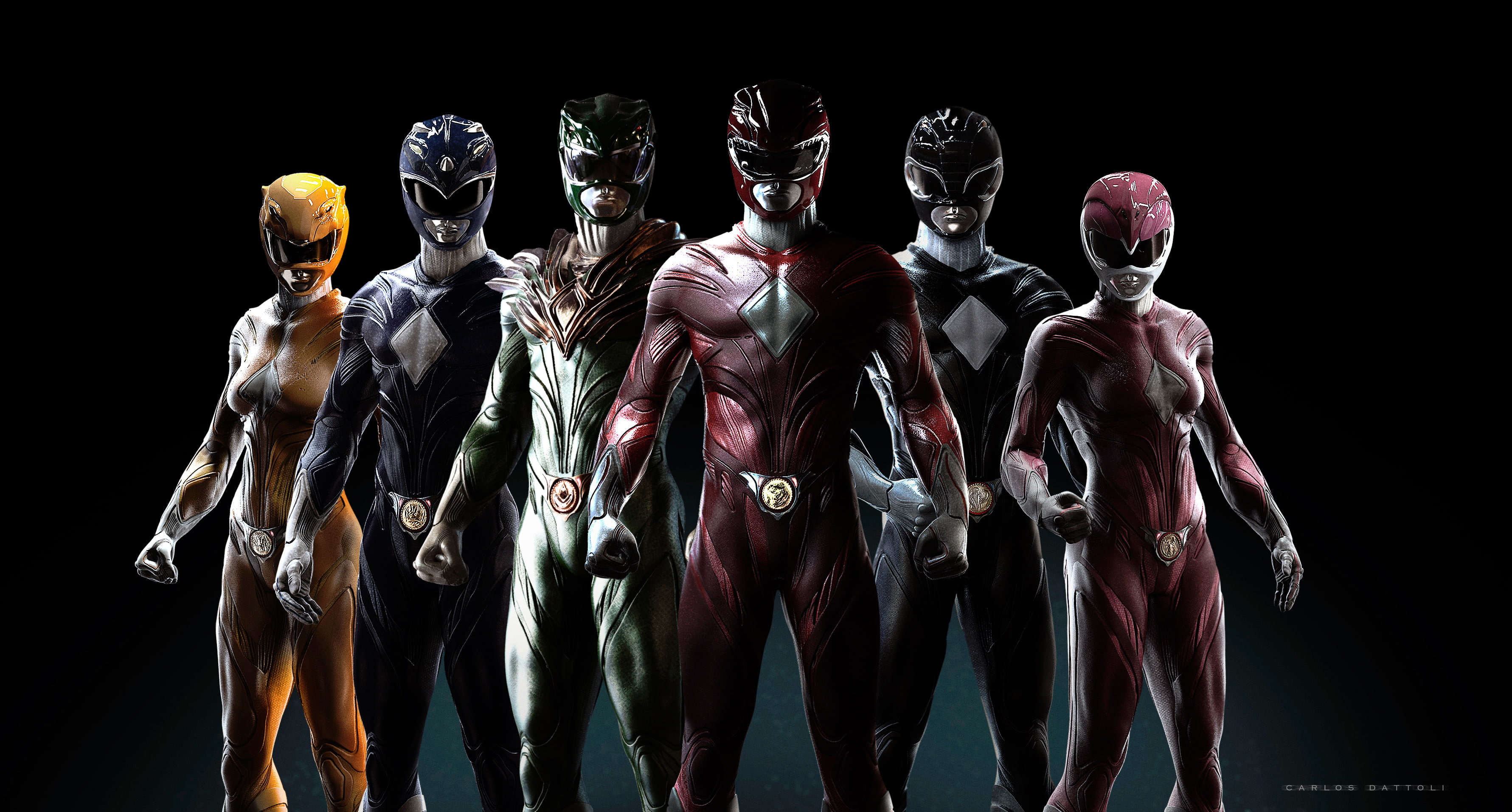 2K, 4K, Power Rangers, HD Wallpaper