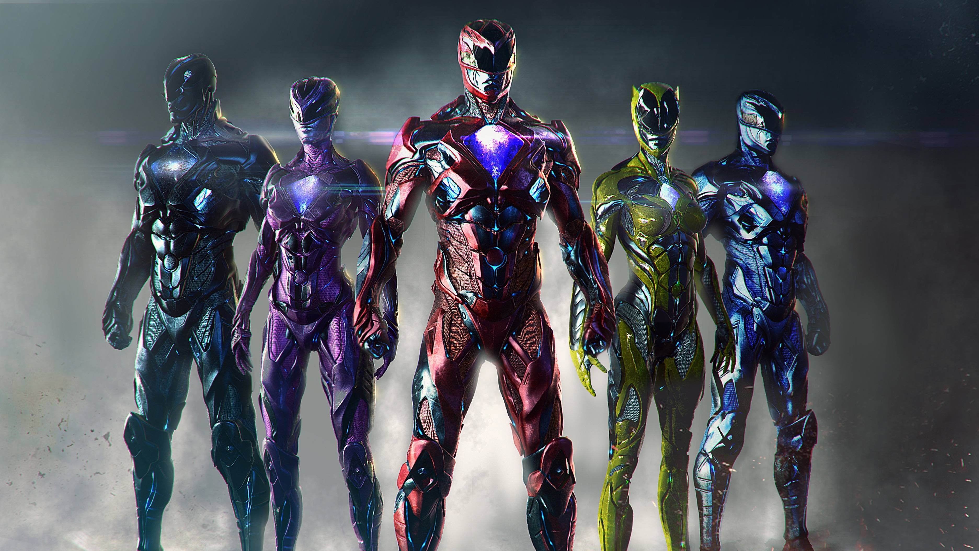 2K, Artwork, Power Rangers, HD Wallpaper