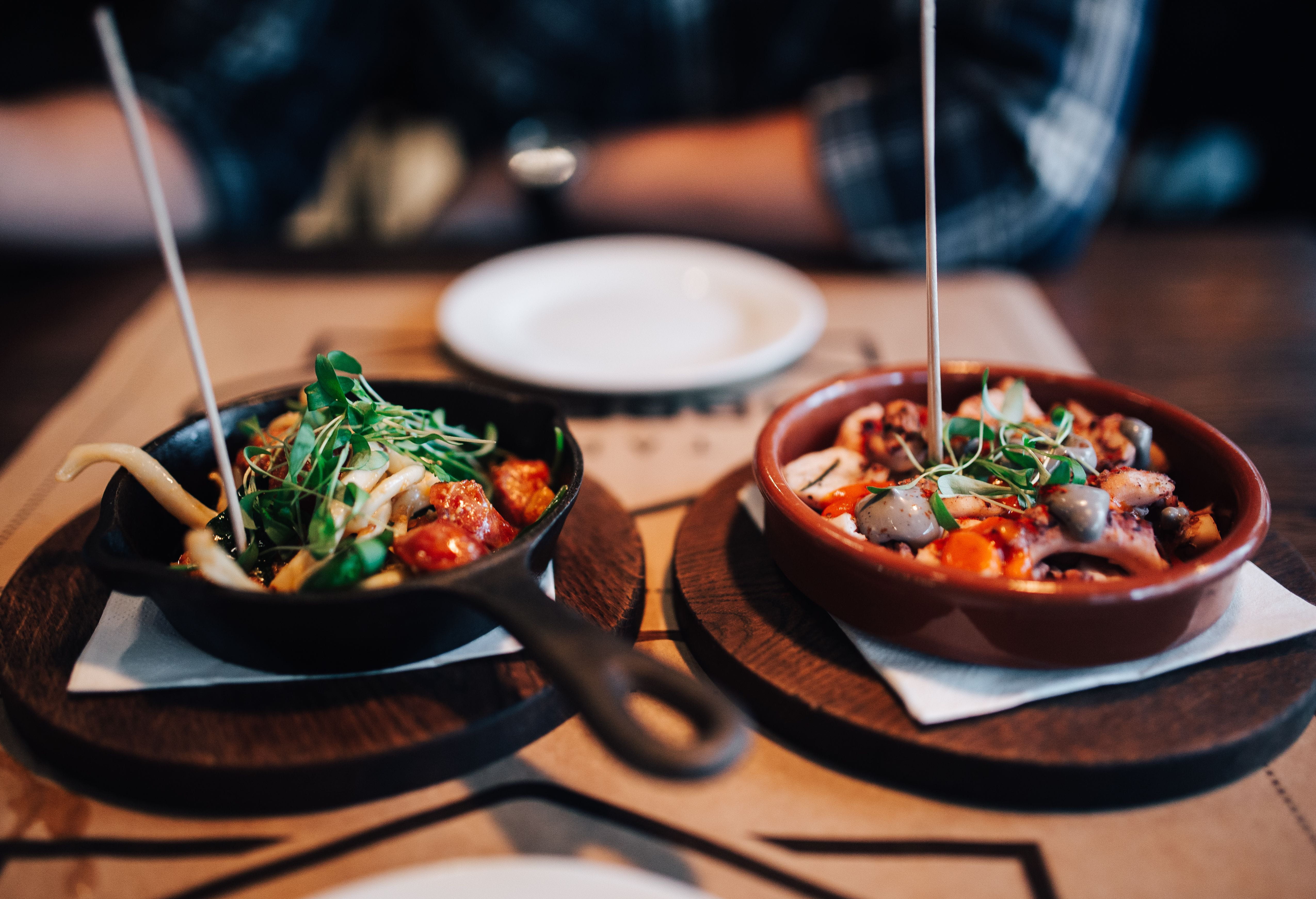 meal, table, indulgence, eating utensil, food and drink, freshness, dinner, healthy eating, tapas, 4K, garnish, kitchen utensil, classic, calamari, food, HD Wallpaper