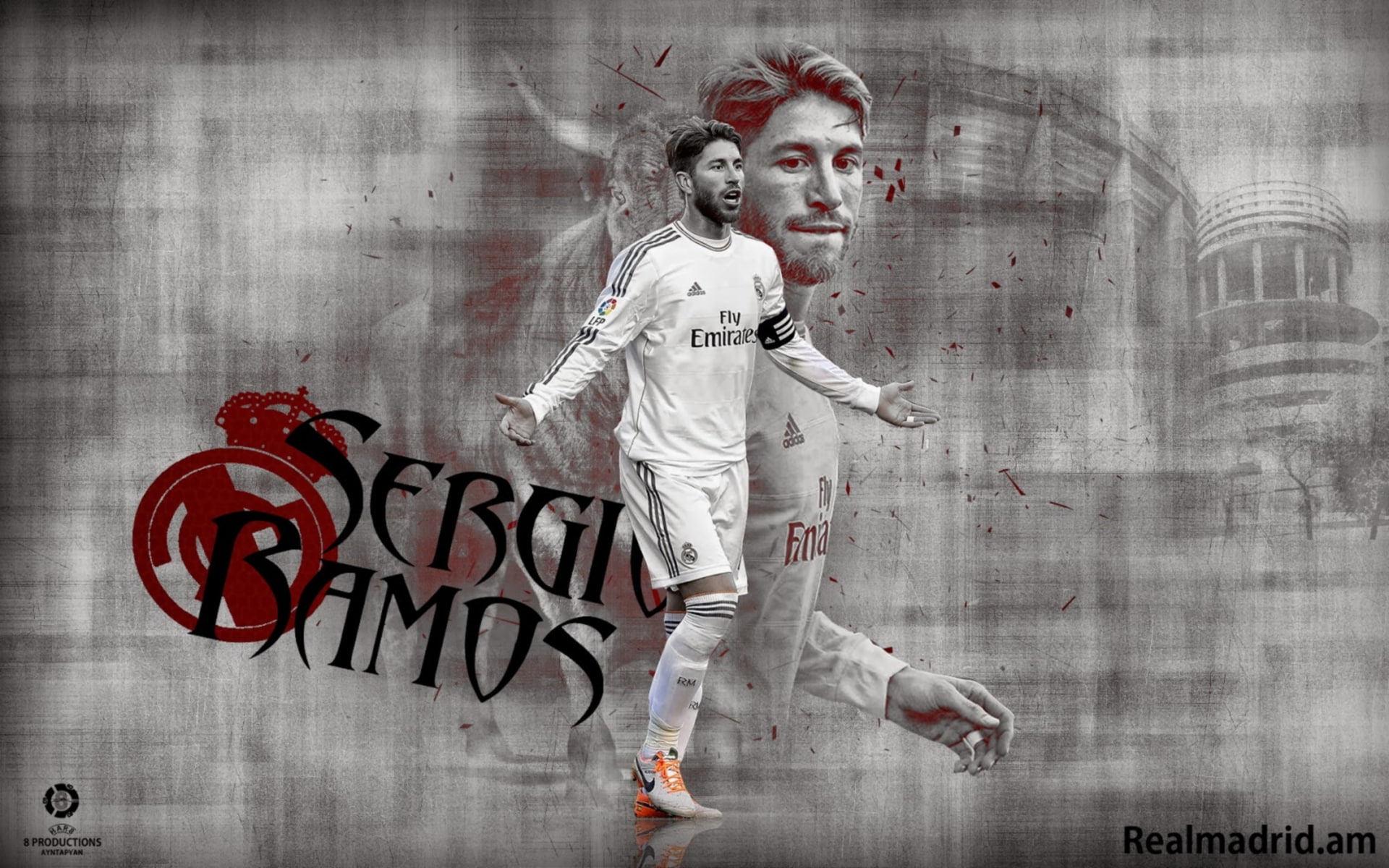 Soccer, Spanish, Sergio Ramos, 1080P, Real Madrid C.F., HD Wallpaper