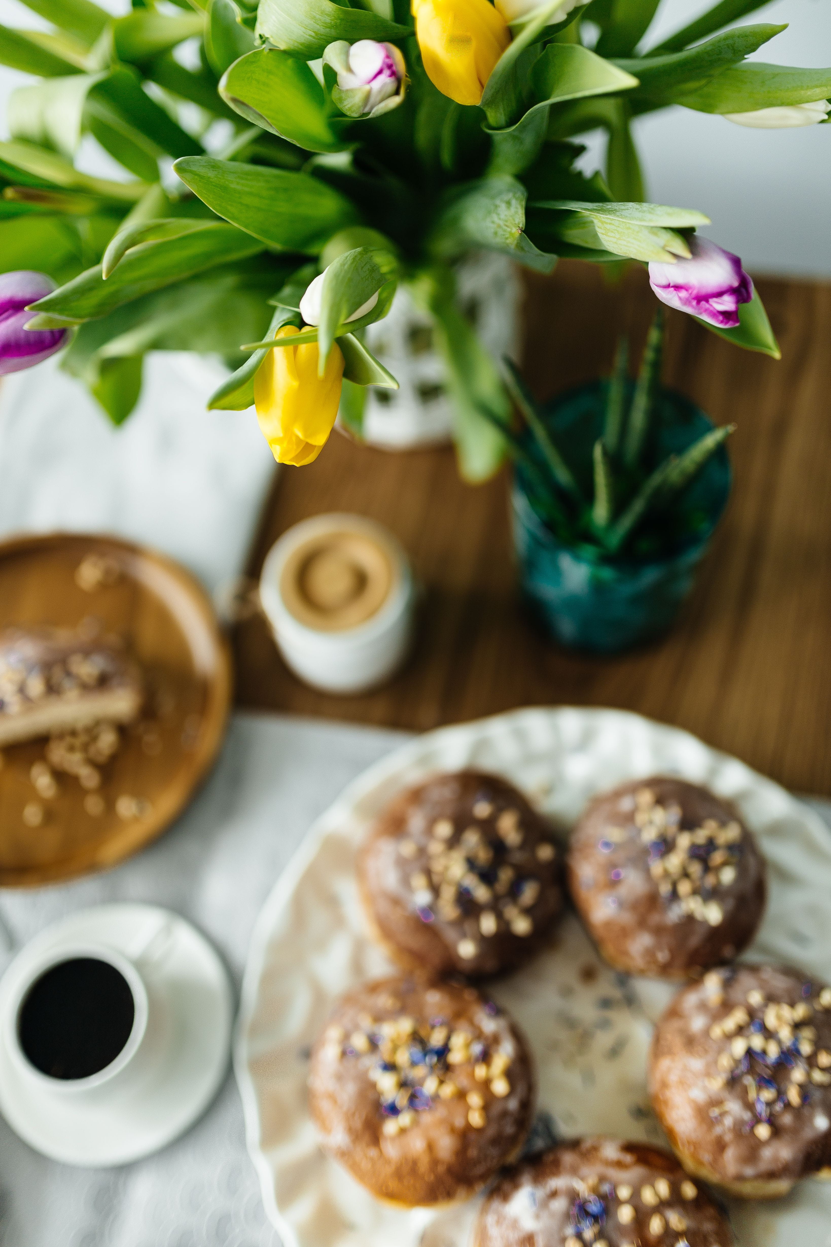 temptation, sugar, baked, pastry, cup, sweet, Delicious, homemade, drink, no People, bakery, food, close-up, refreshment, mug, sweet Food, plant, still life, Phone HD Wallpaper