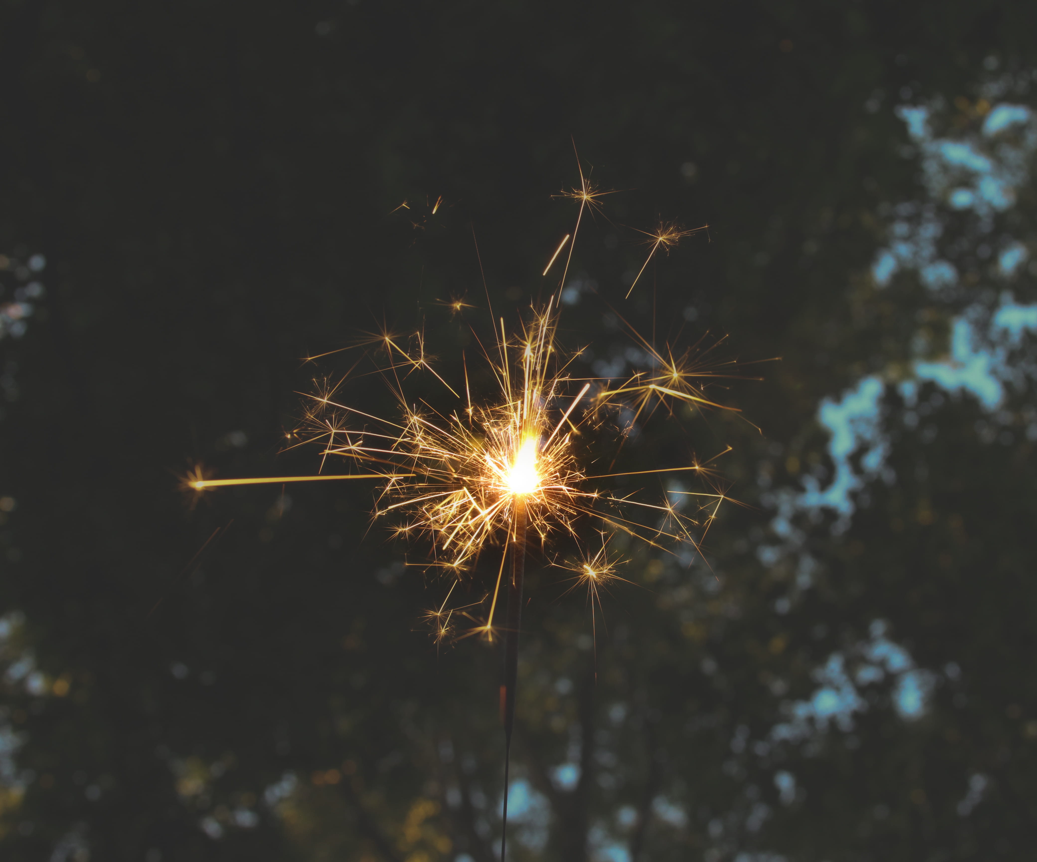 sparks, firework display, july 4th, illuminated, long exposure, exploding, summer nights, celebration, fireworks, firework - man made object, hot, blurred motion, HD Wallpaper