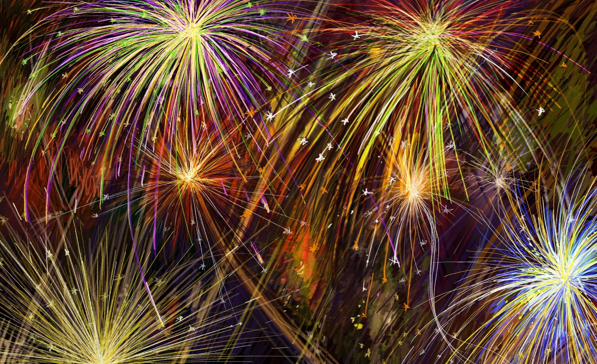 nature, 1080P, no people, arts culture and entertainment, low angle view, glowing, blurred motion, independence, day, multi colored, new years eve, americas independence day celebration, HD Wallpaper