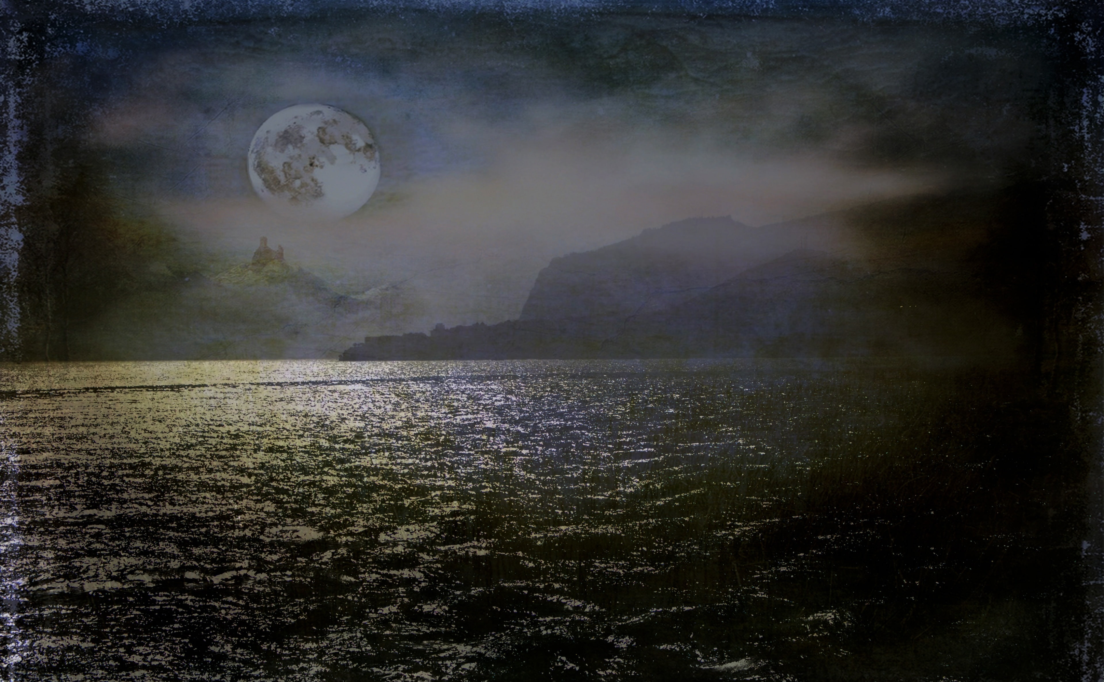 Portugal, funchal, Madeira, tranquility, cloud - sky, night, plant, 4K, nature, reflection, outdoors, no people, sea, sky, portogallo, digital composite, HD Wallpaper