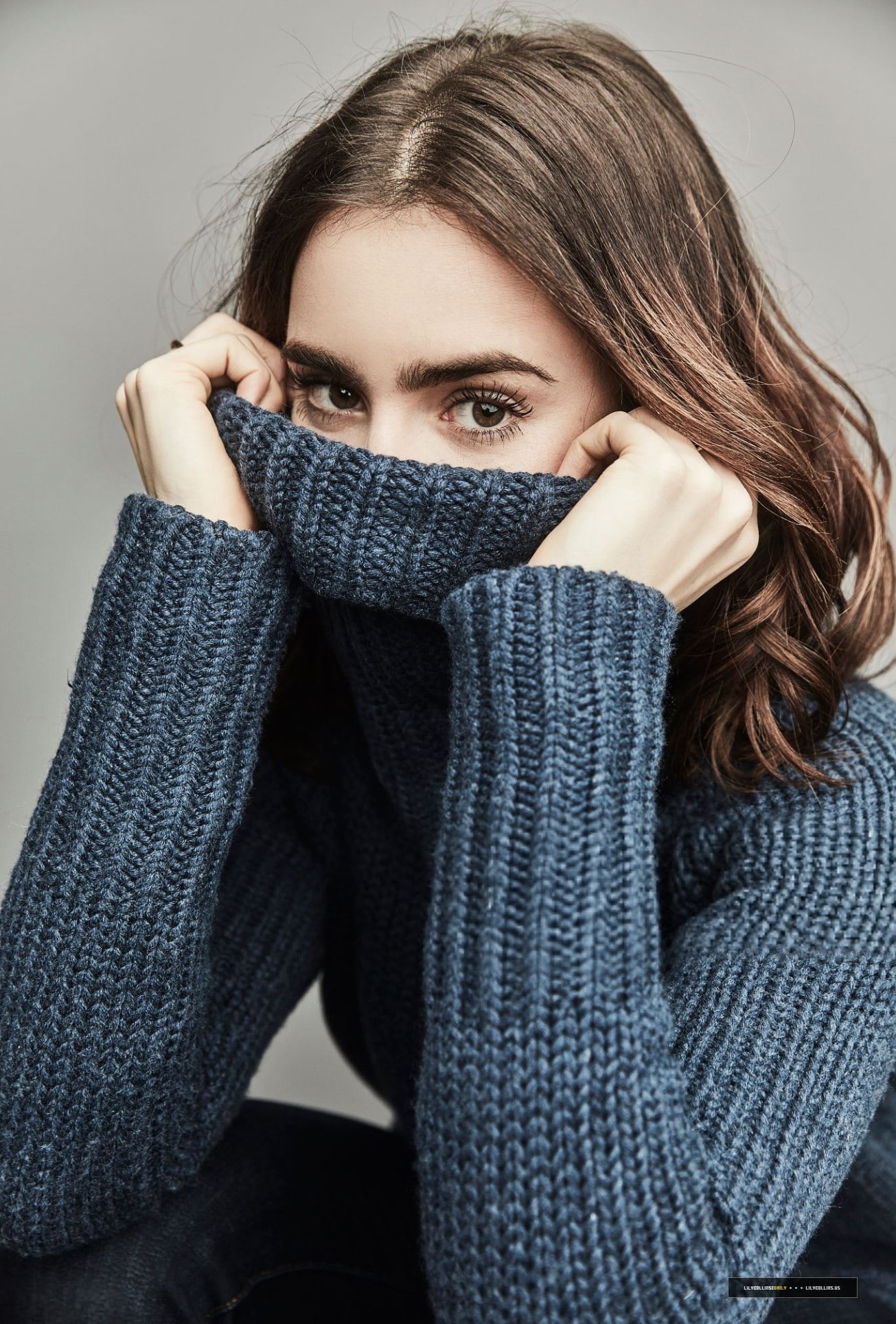 1080P, Lily Collins, celebrity, women, Phone HD Wallpaper