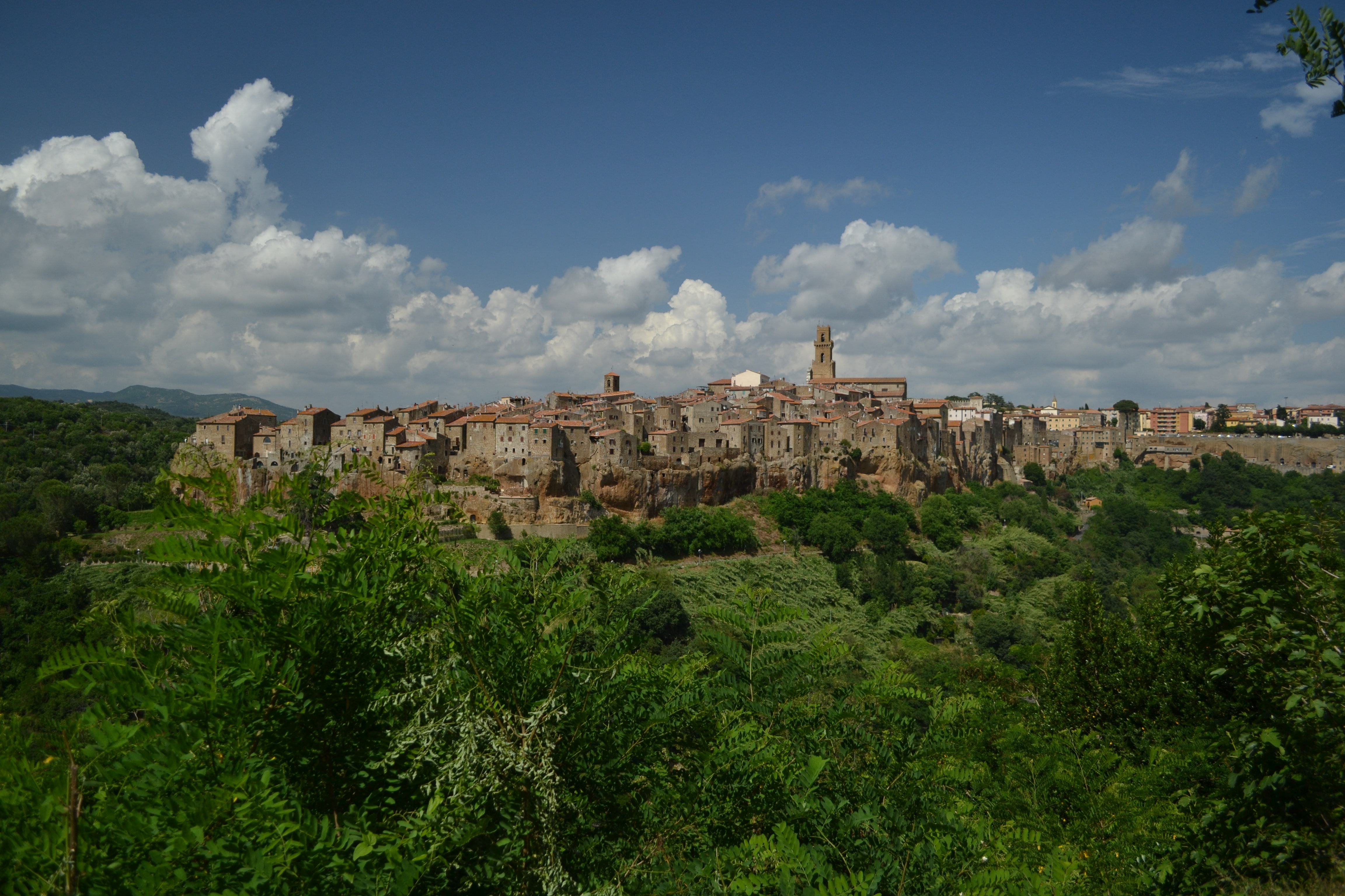 Panorama, 4K, Home, Toscana, Tuscany, Pitigliano, Italy, Italia, Building, HD Wallpaper
