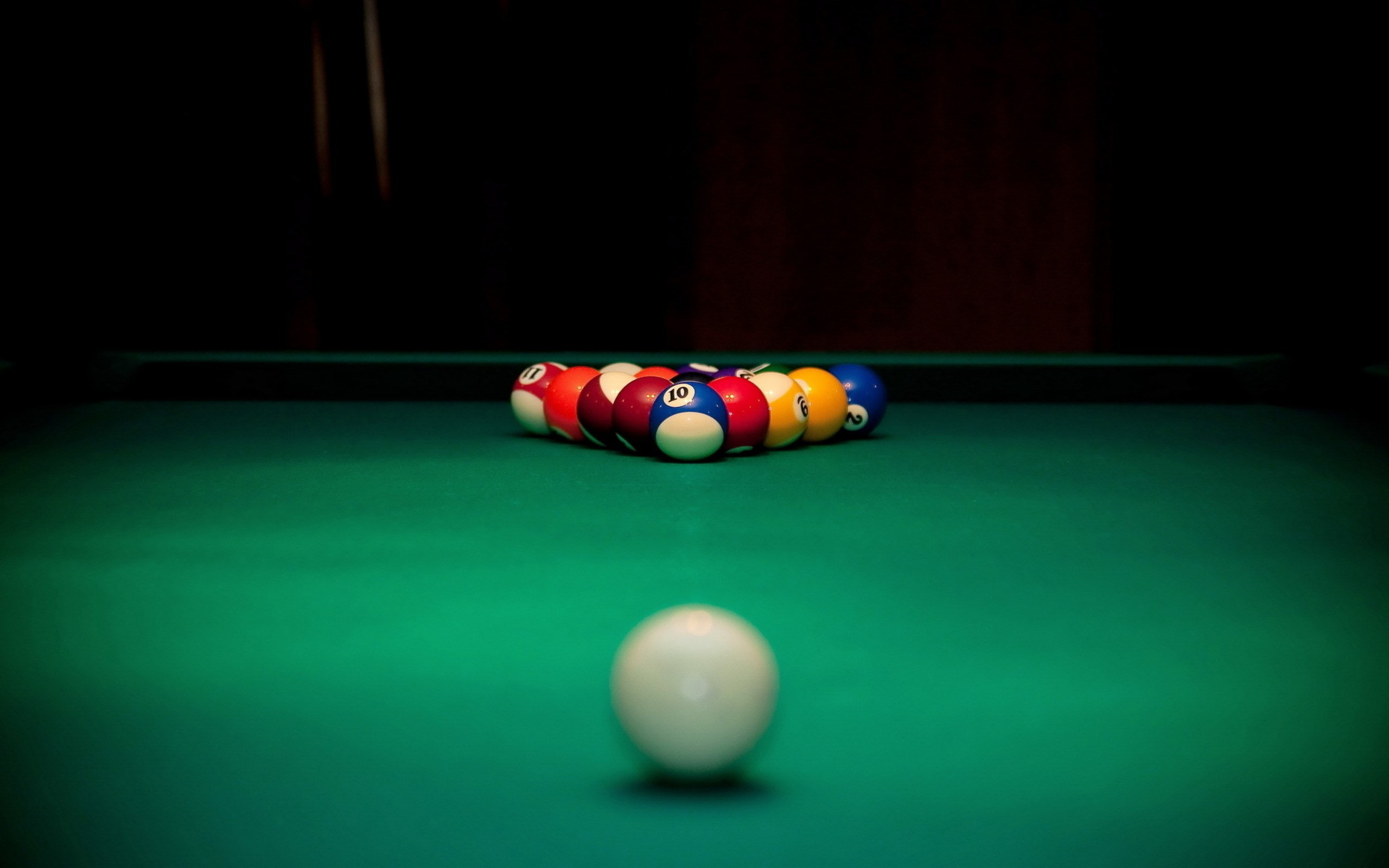 pool hall, snooker, sport, green color, 2K, pool - cue sport, leisure activity, ball, cue ball, relaxation, pool ball, leisure games, indoors, no people, HD Wallpaper